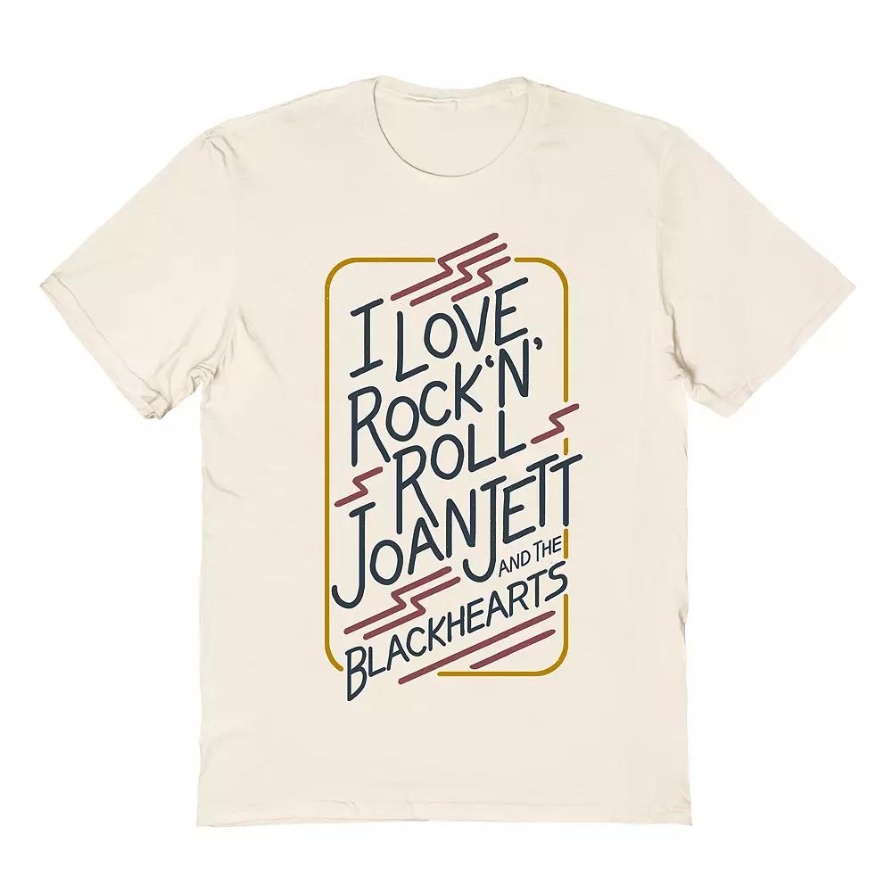 Men's Joan Jett & The Black Hearts I Love Rock N Roll Tee, Size: XL, Natural Product Image