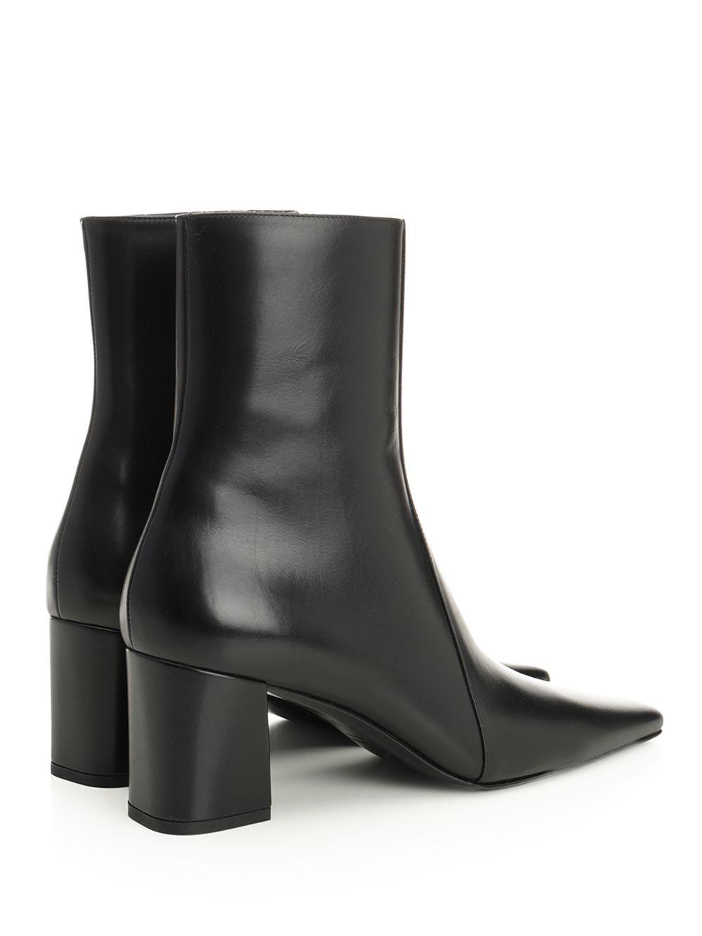 SAINT LAURENT Rainer 75 Patent Leather Ankle Boots In Black Product Image