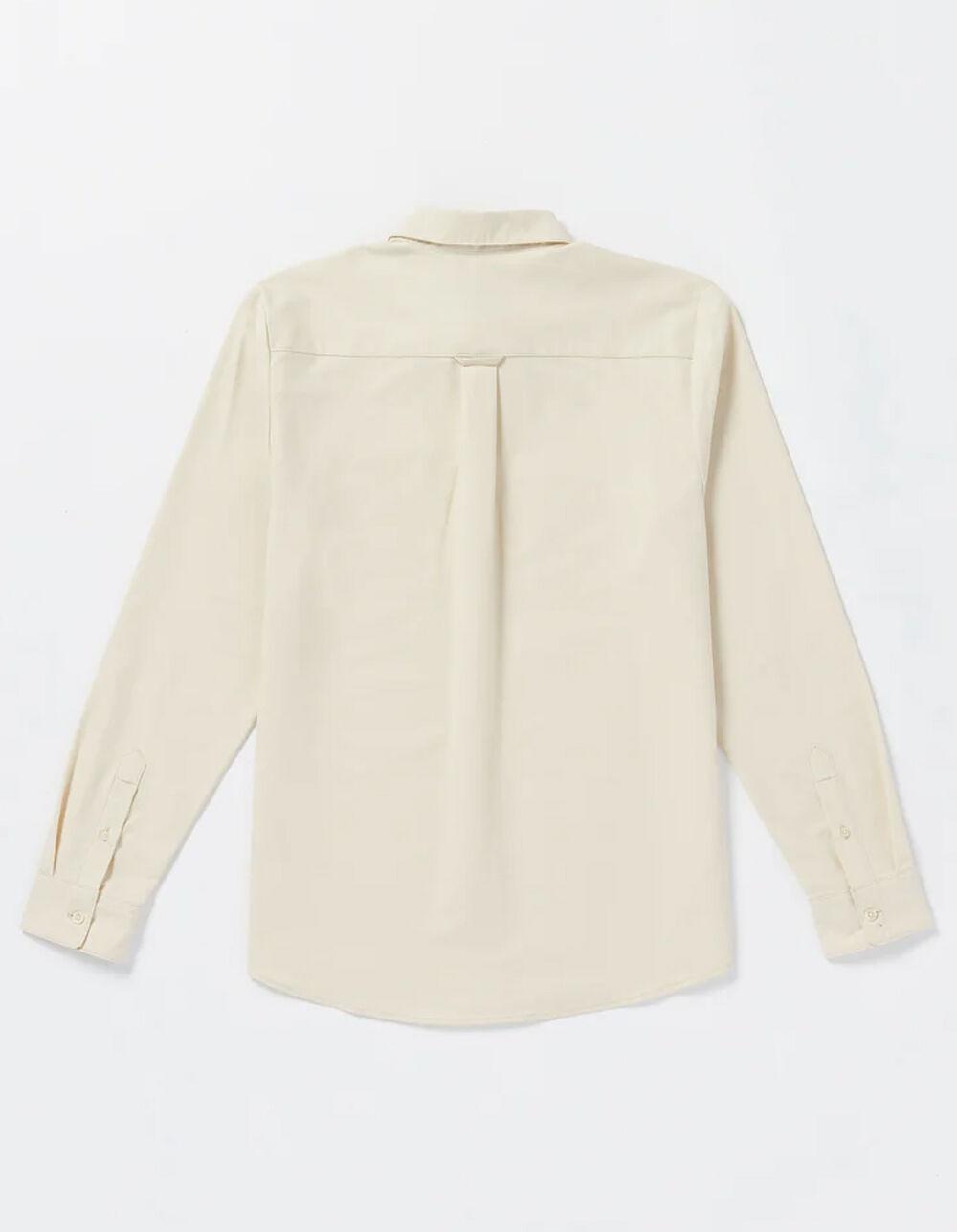 VOLCOM Veeco Oxford Mens Long Sleeve Button Up Shirt - OFF WHITE Product Image