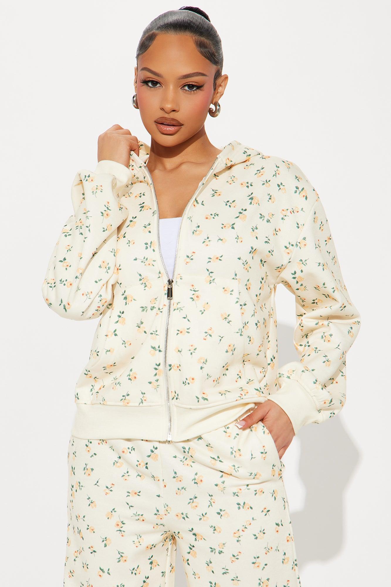 Fiona Floral Graphic Pant Set - Yellow Product Image