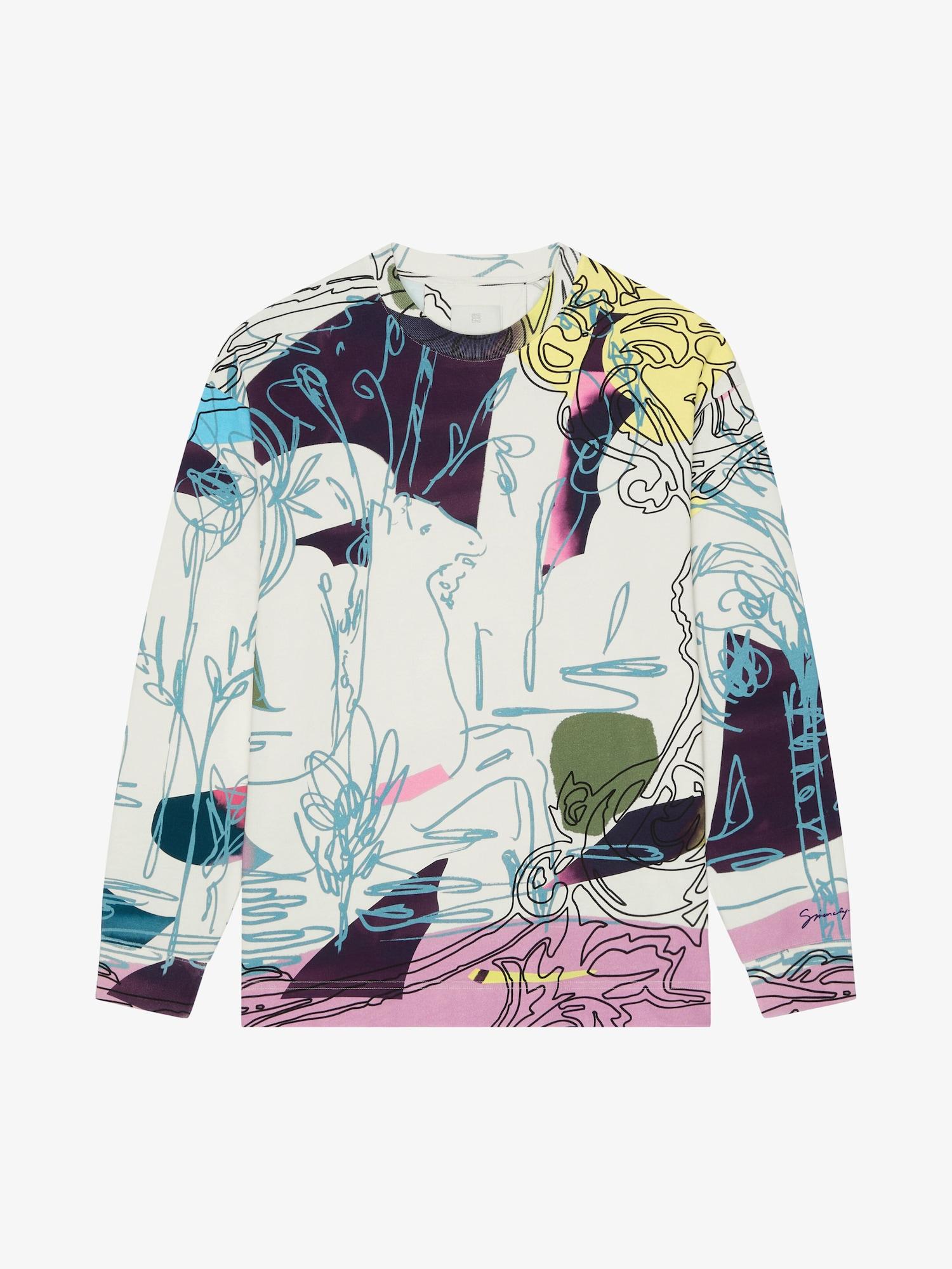 Printed multicolor t-shirt in cotton Product Image