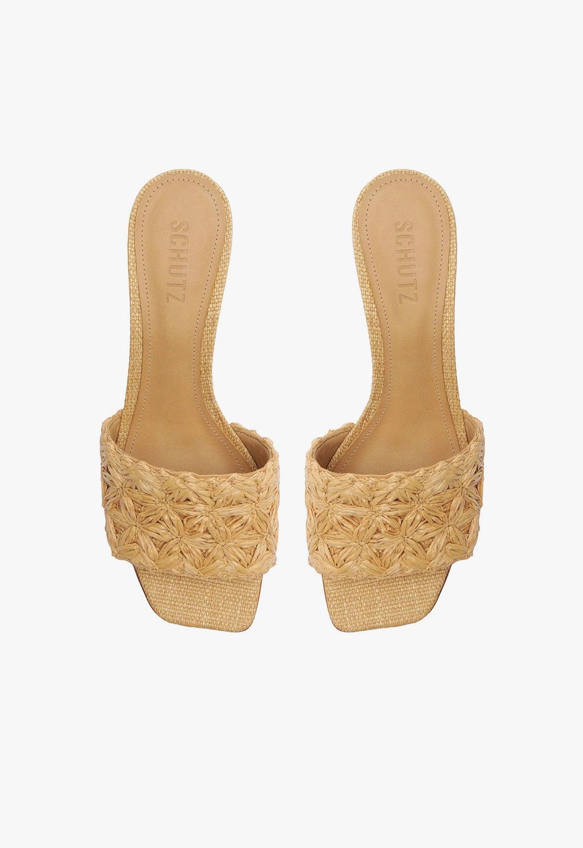 Dethalia Straw Raffia Sandal Female Product Image
