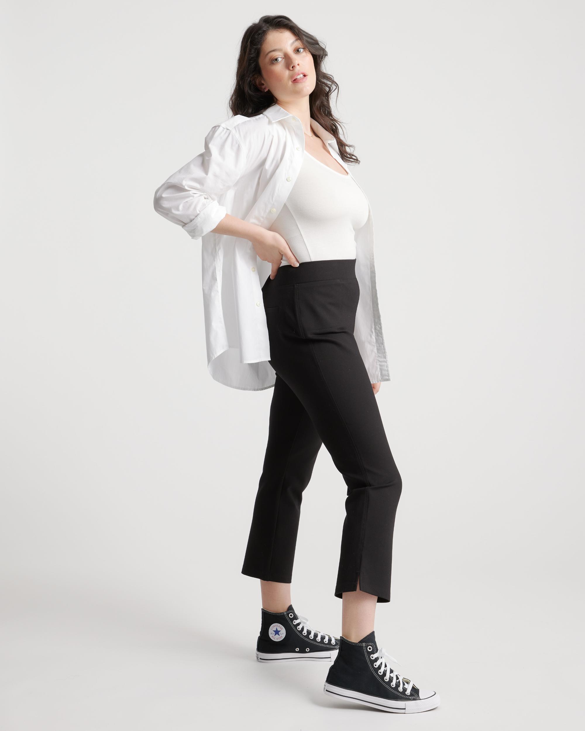 Quince | Women's Ultra-Stretch Ponte Kick Flare Pants Size XL, Rayon Product Image