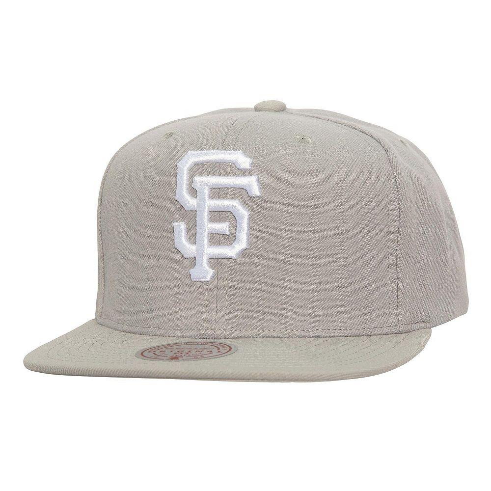 Men's Mitchell & Ness Gray San Francisco Giants Snapback Hat, Grey Product Image