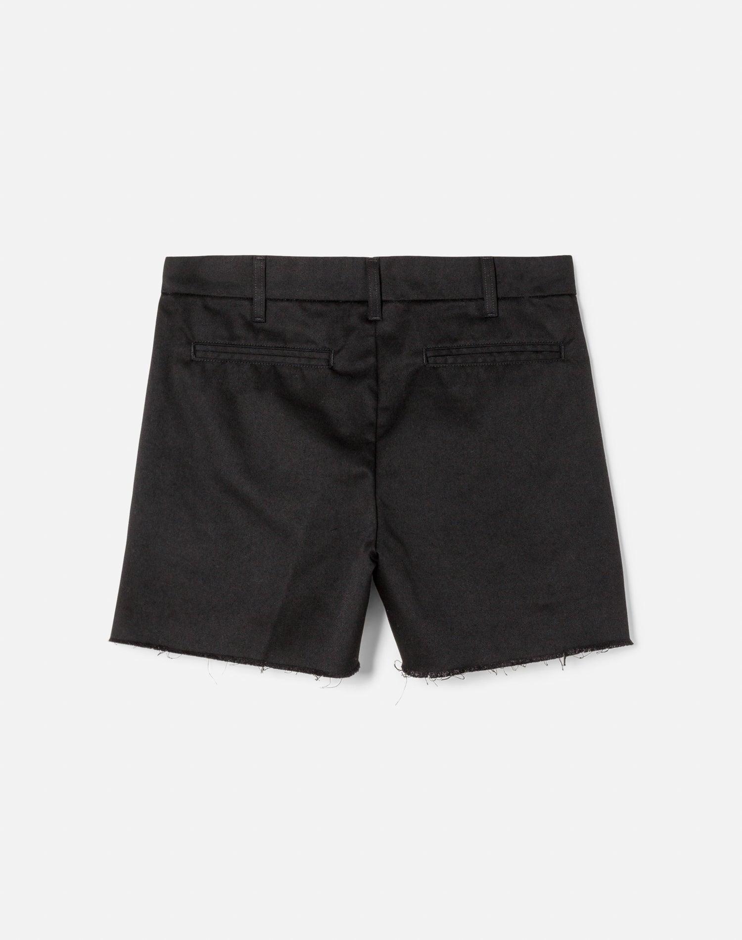Cut Off Trouser Short - Black Product Image