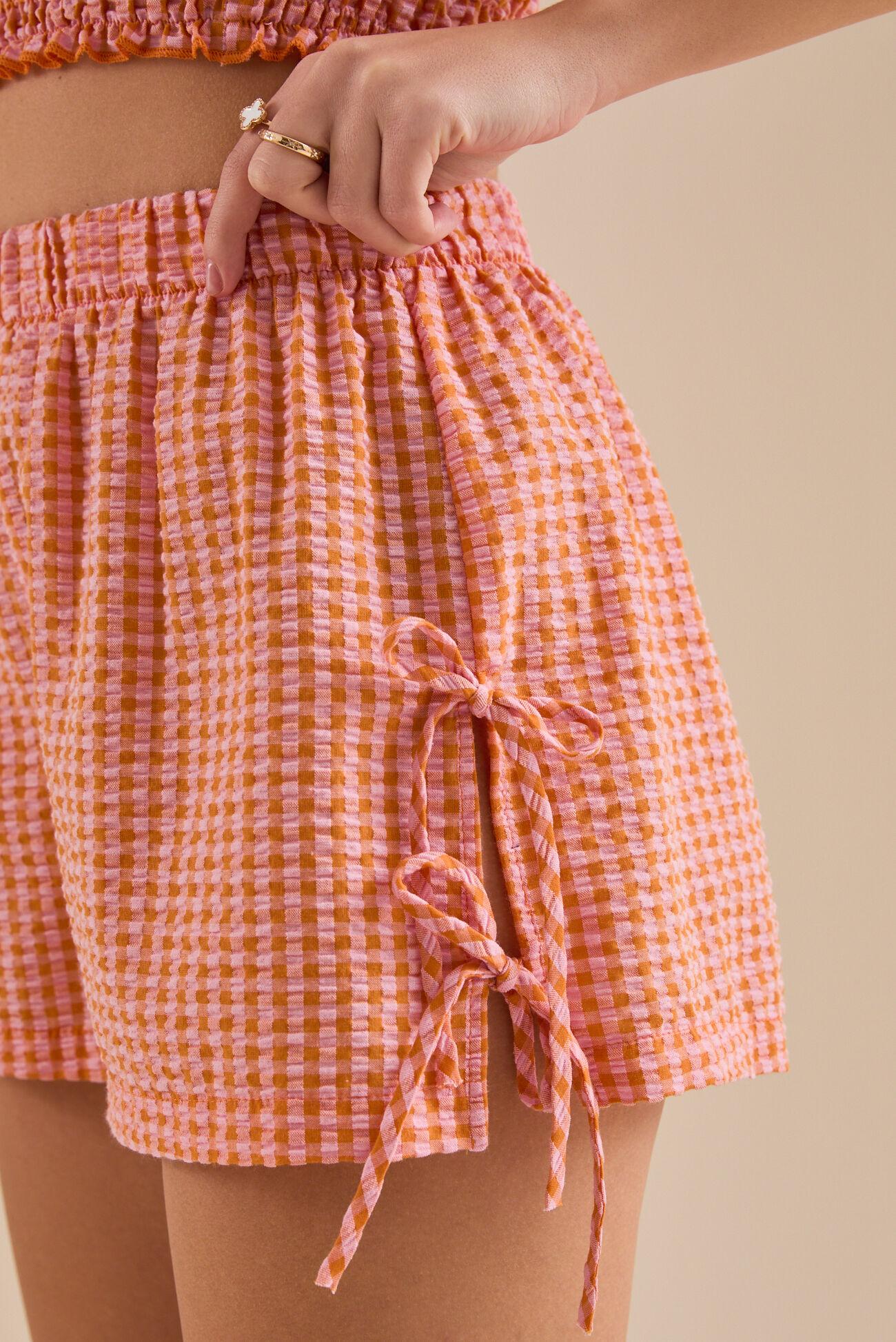 Lizzy Gingham Shorts Product Image