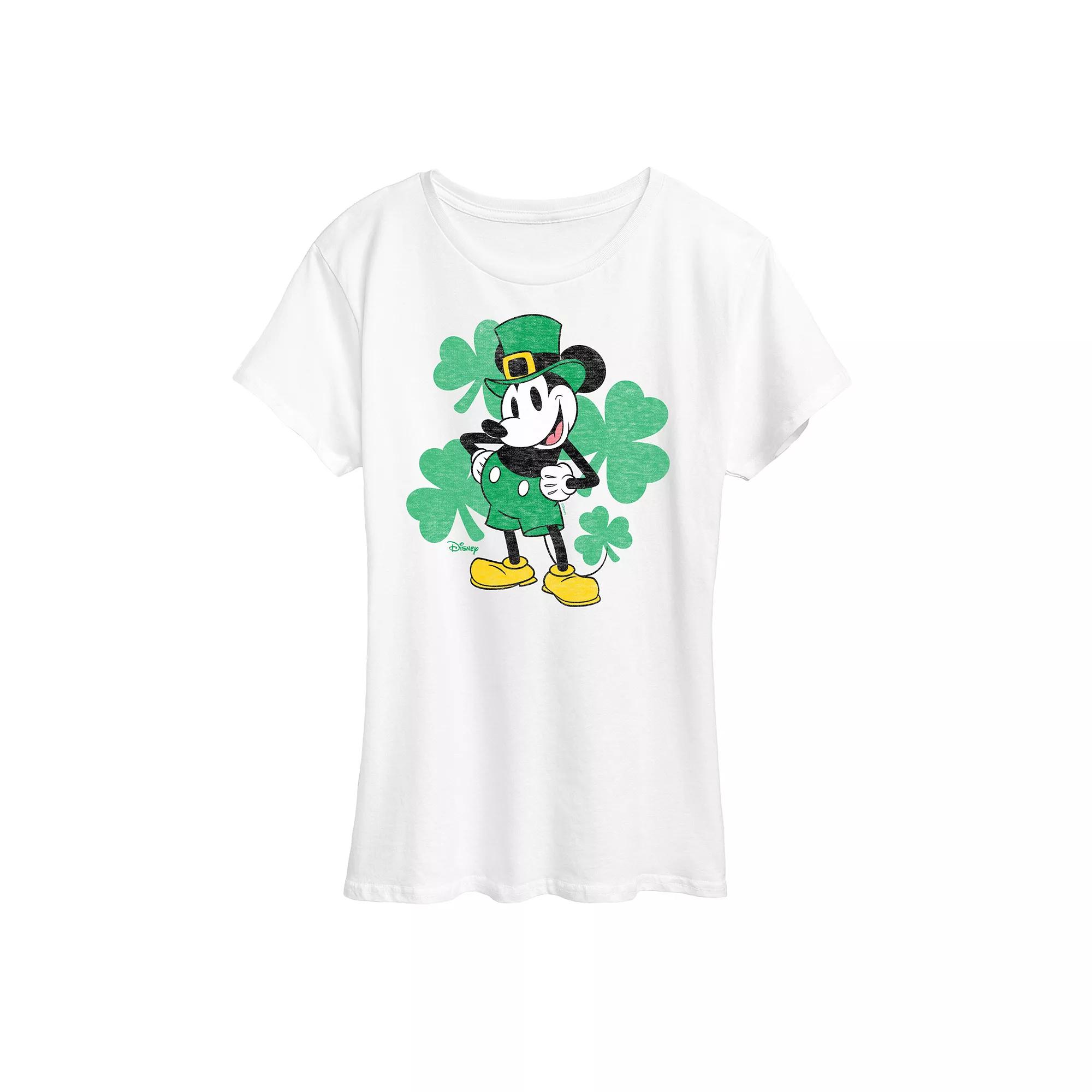 Disney's Mickey Mouse Women's Leprechaun Graphic Tee,  Product Image