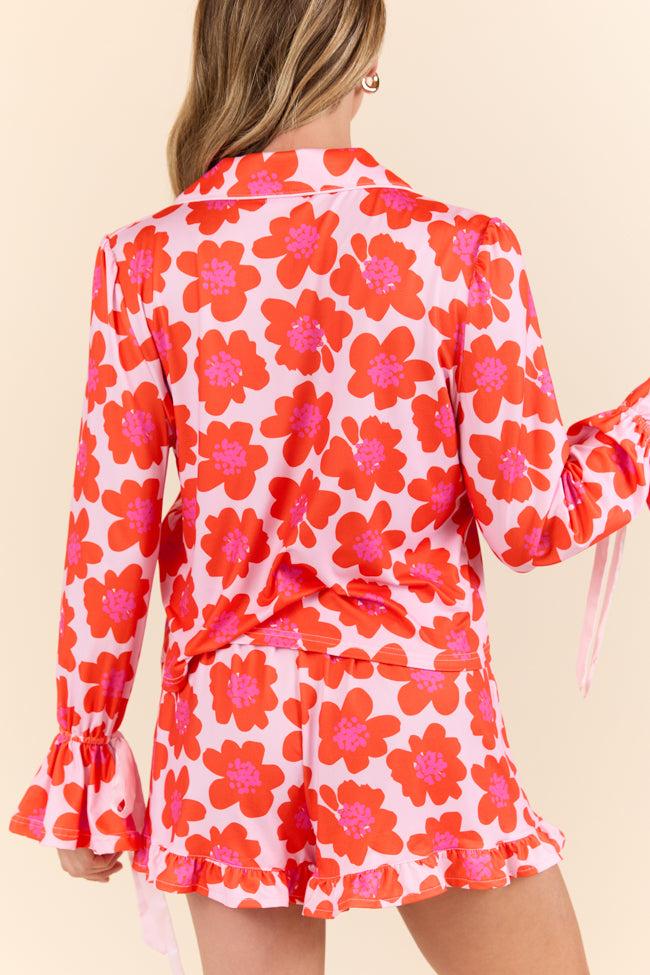 Blooming Bright Night Floral Pajama Set FINAL SALE Product Image