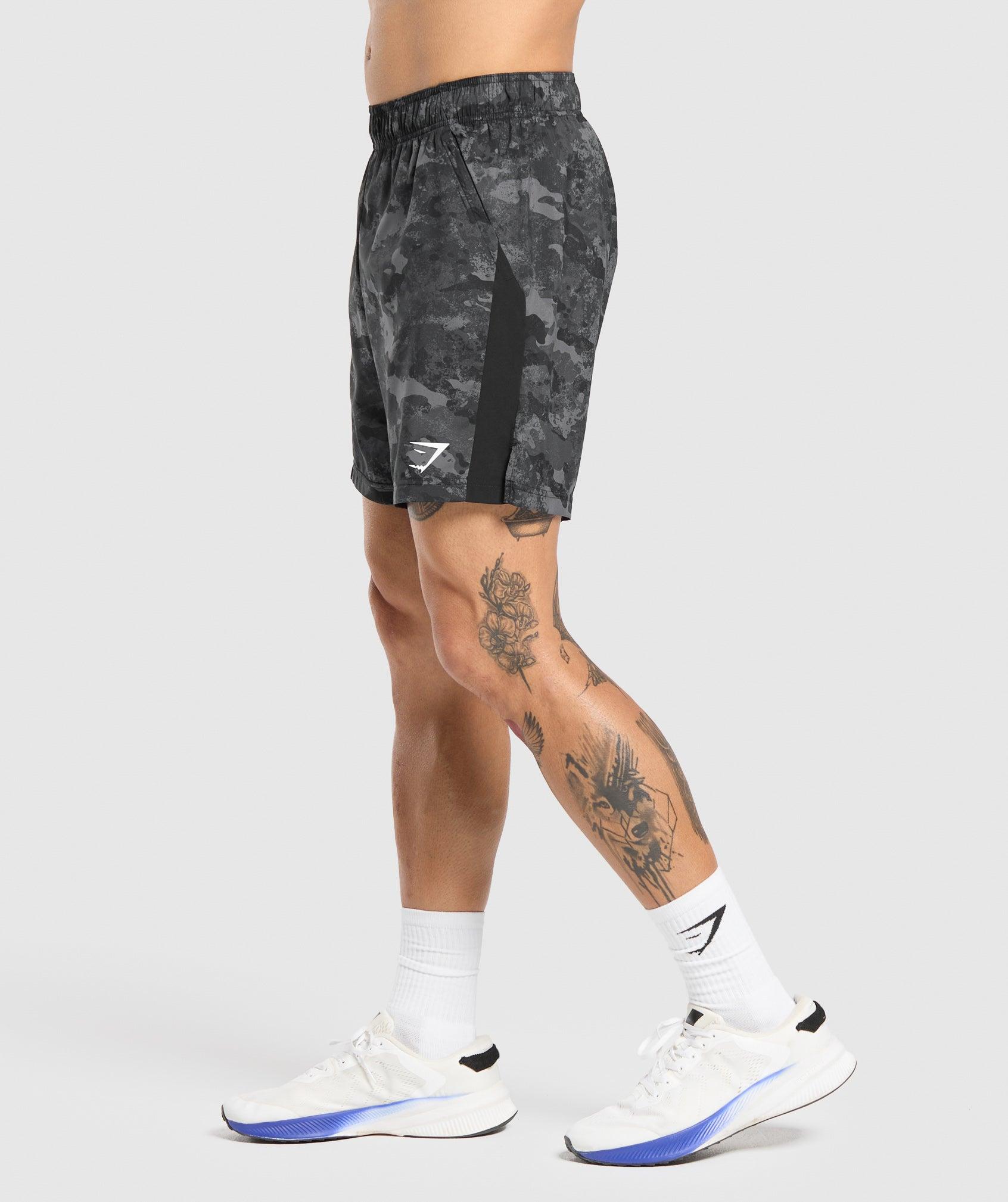 Gymshark Sport  7" Shorts - Graphite Grey/Black Male Product Image