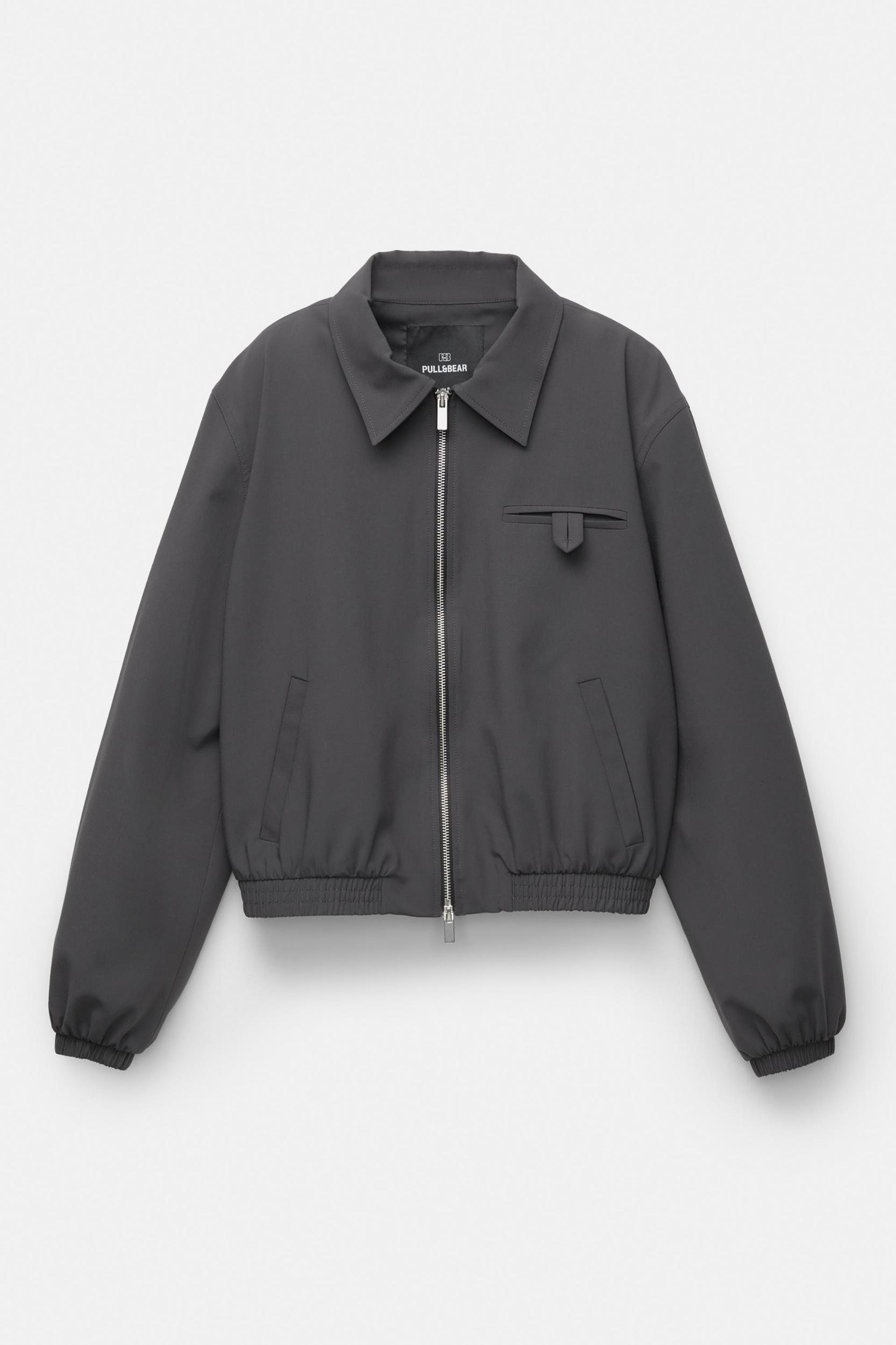 Zip-up bomber jacket Product Image