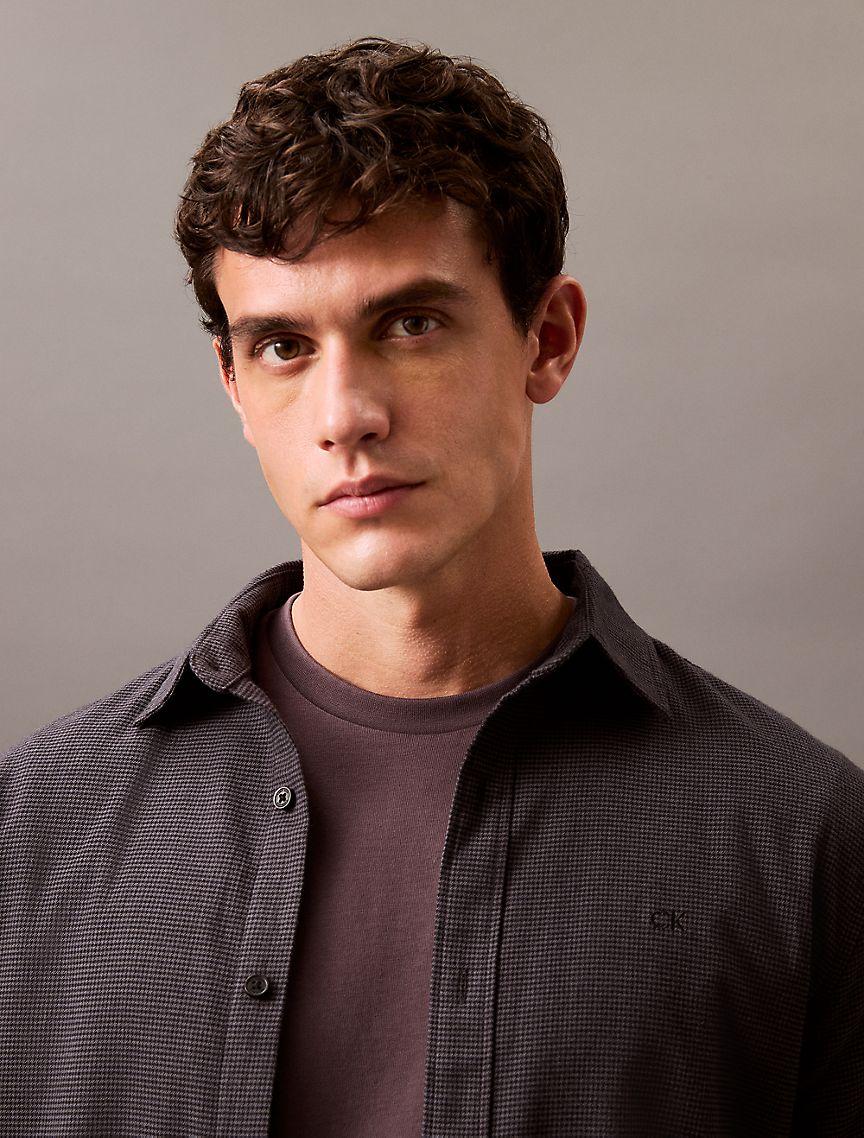 Houndstooth Flannel Classic Button-Down Shirt Product Image