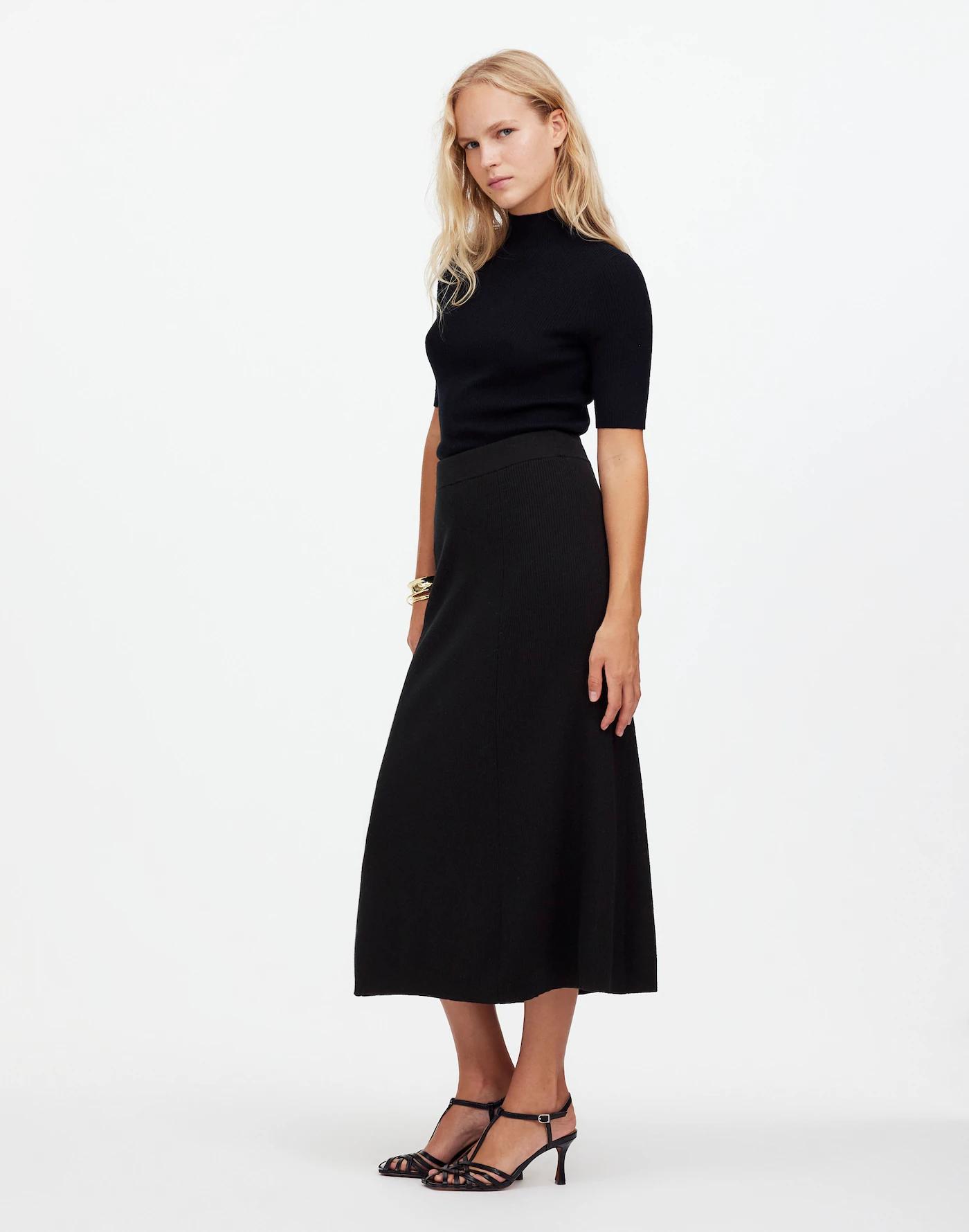 Merino Wool-Blend Maxi Skirt Product Image