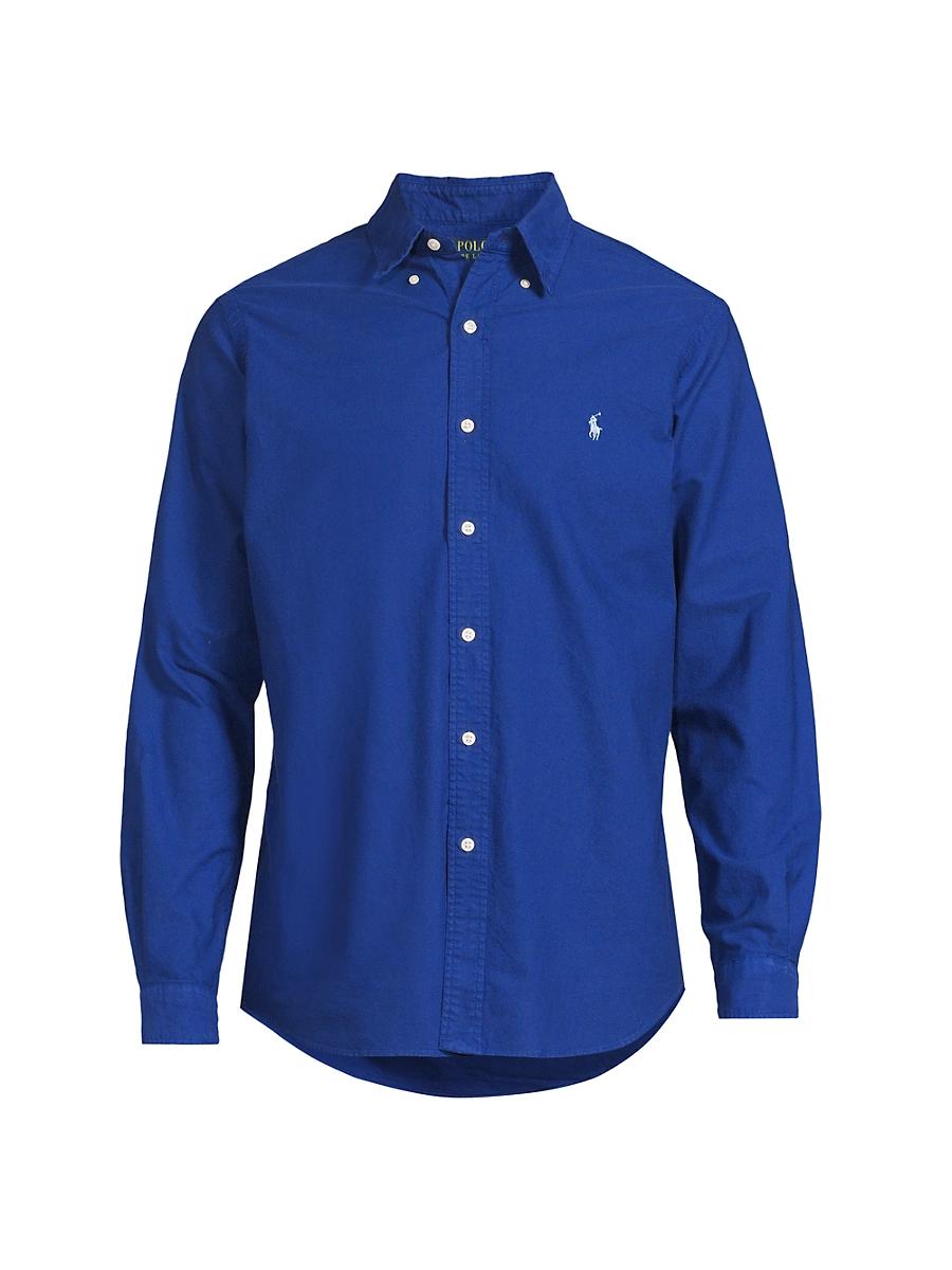 Mens Classic-Fit Garment-Dyed Oxford Shirt Product Image