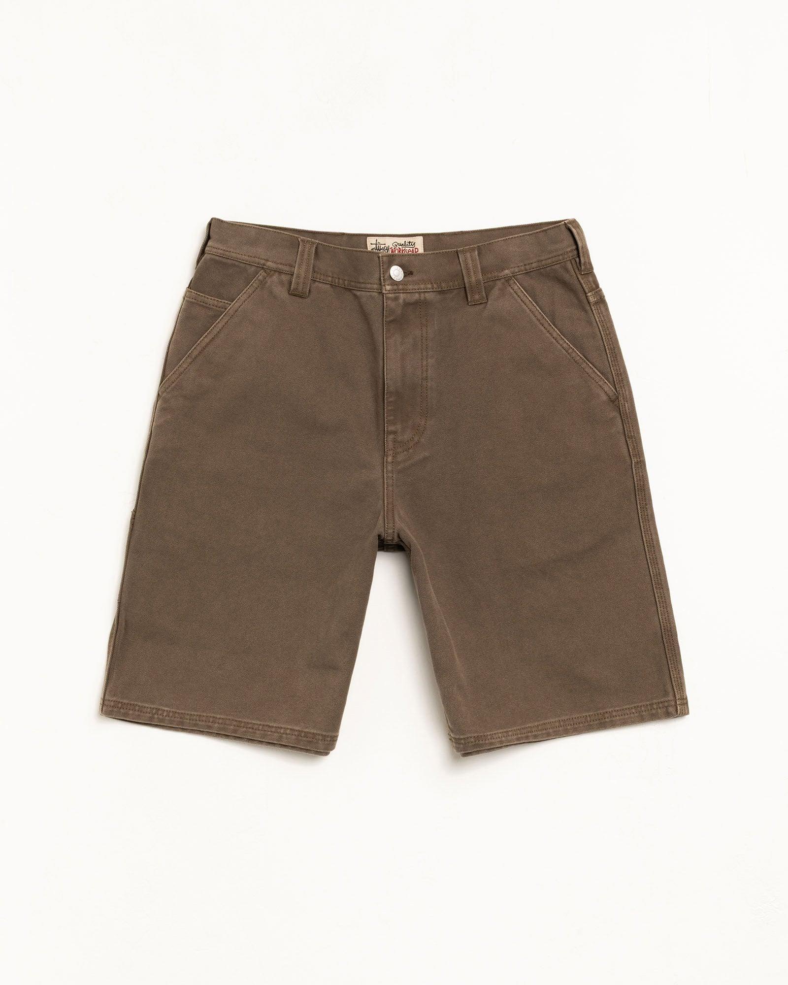 WASHED CANVAS WORK SHORT Male Product Image
