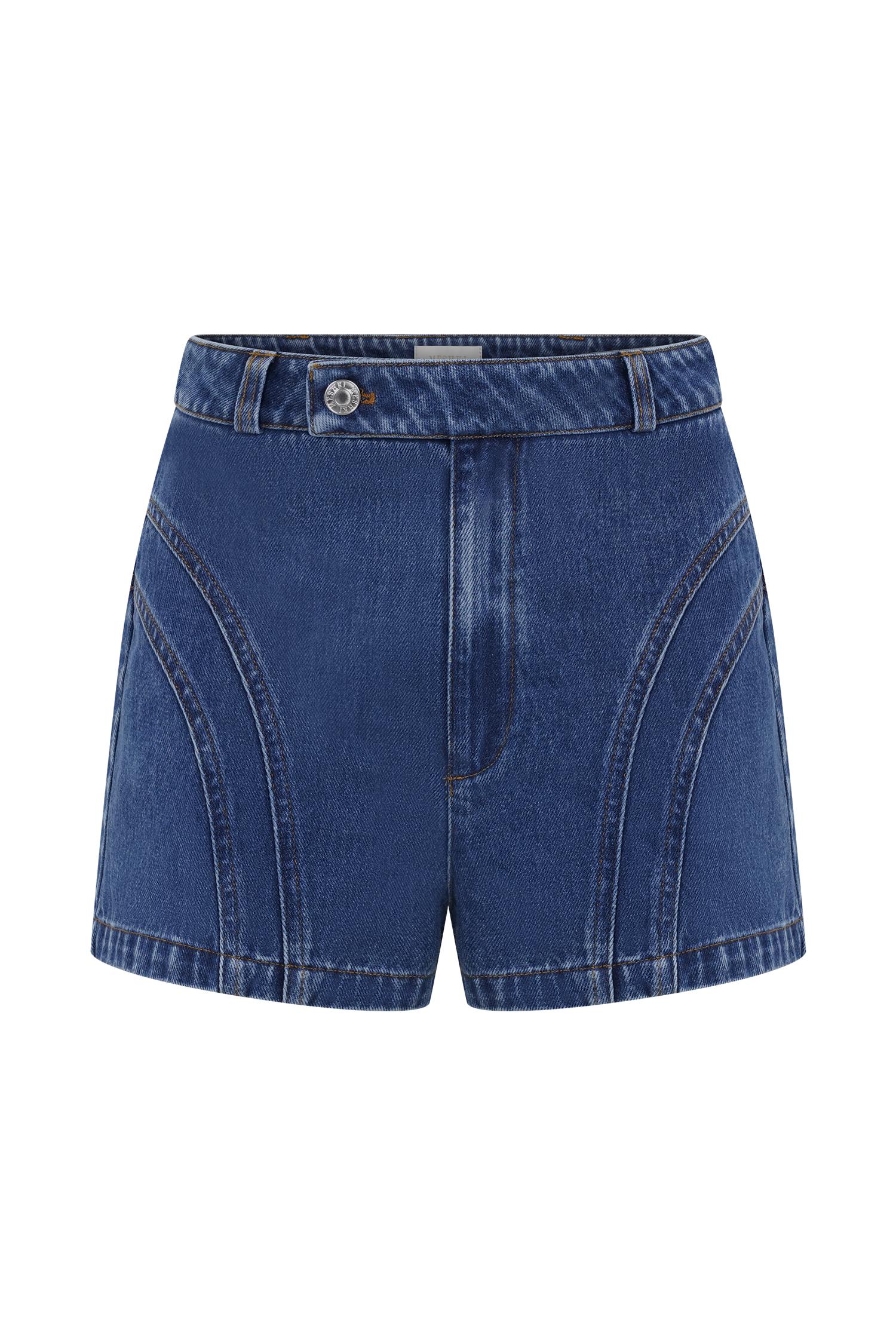Meadow Denim Shorts - Dark Blue Product Image