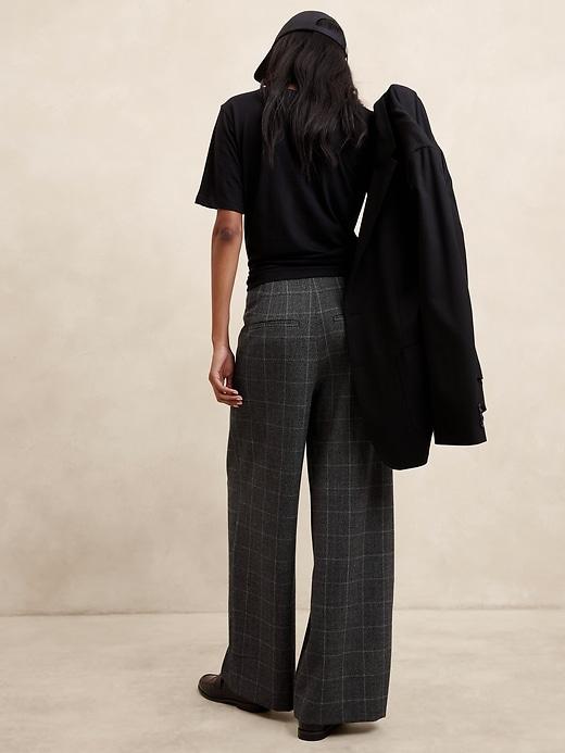 Ultra High-Rise Wide-Leg Flannel Trouser Product Image
