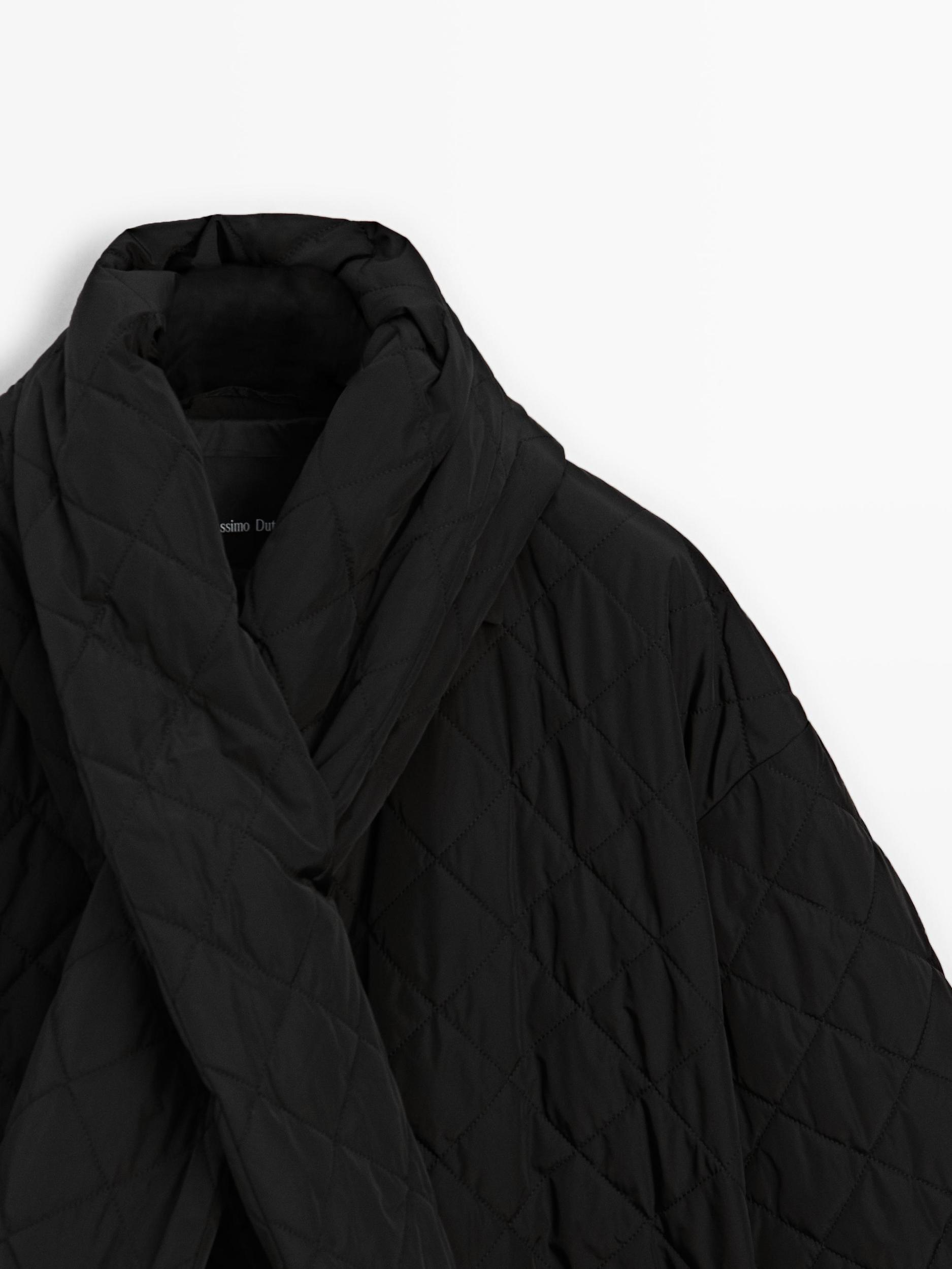 Lightweight jacket with scarf detail Product Image