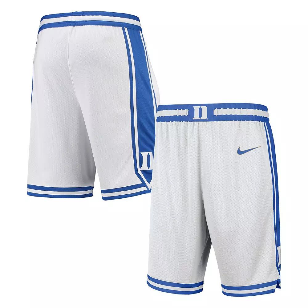 Men's Nike White Duke Blue Devils Limited Basketball Shorts,  Product Image