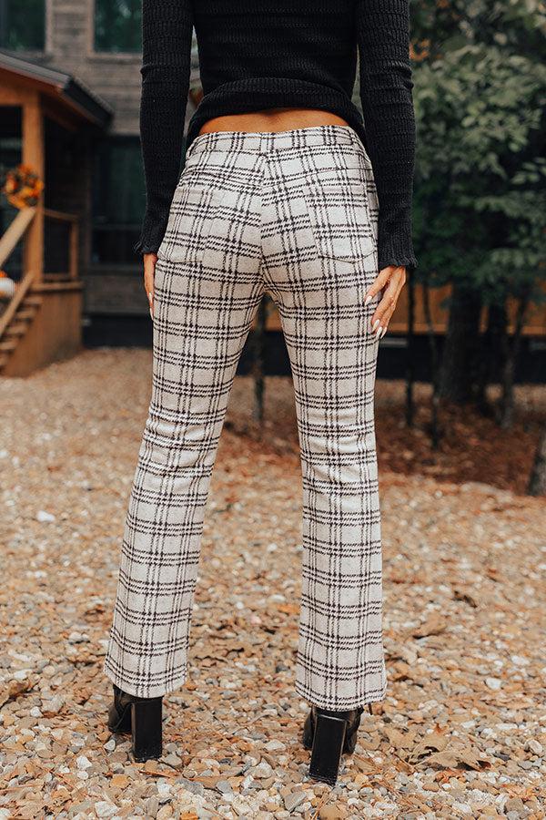 The Holtz High Waist Plaid Pants Product Image