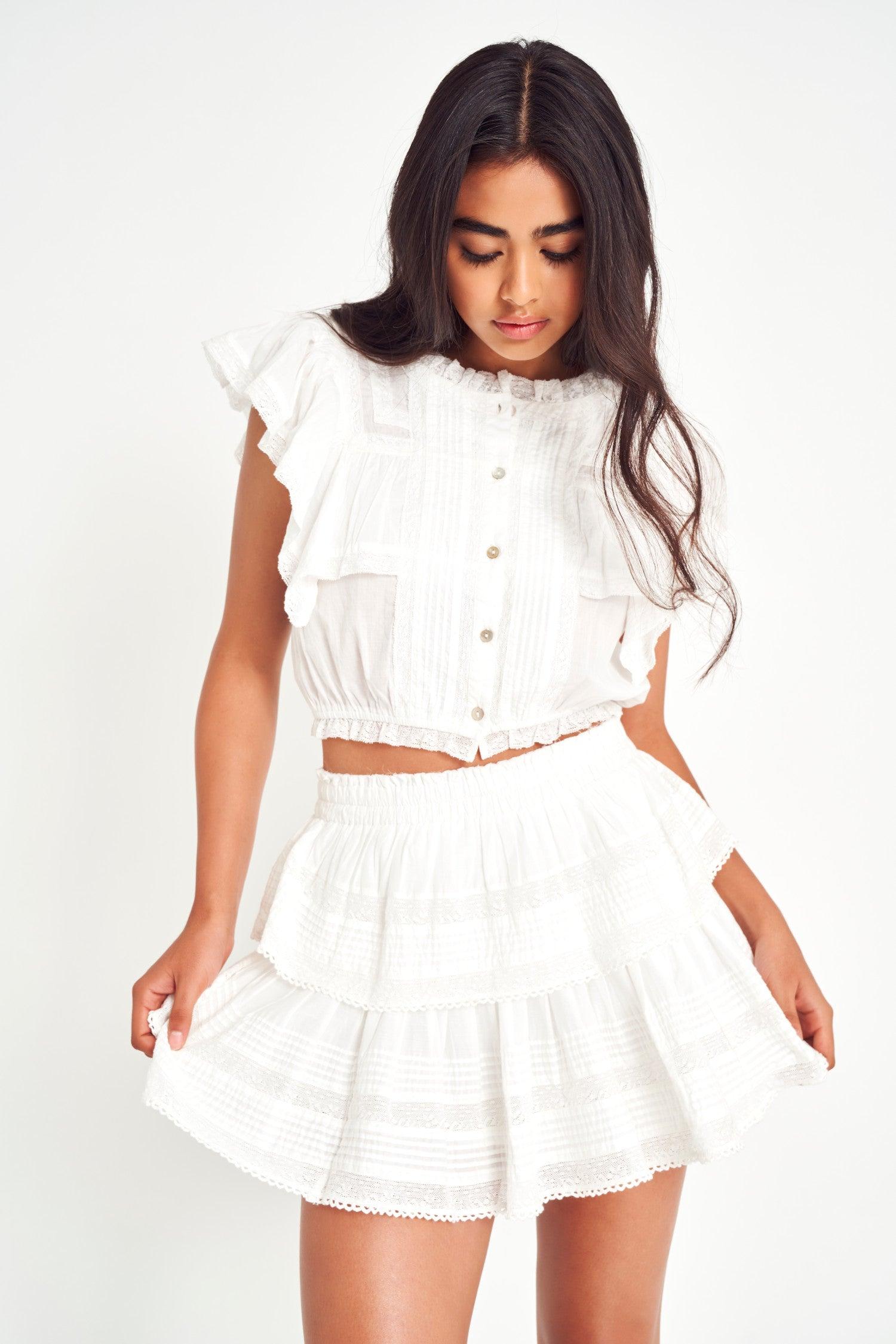 Ruffle Mini Heritage Skirt Product Image