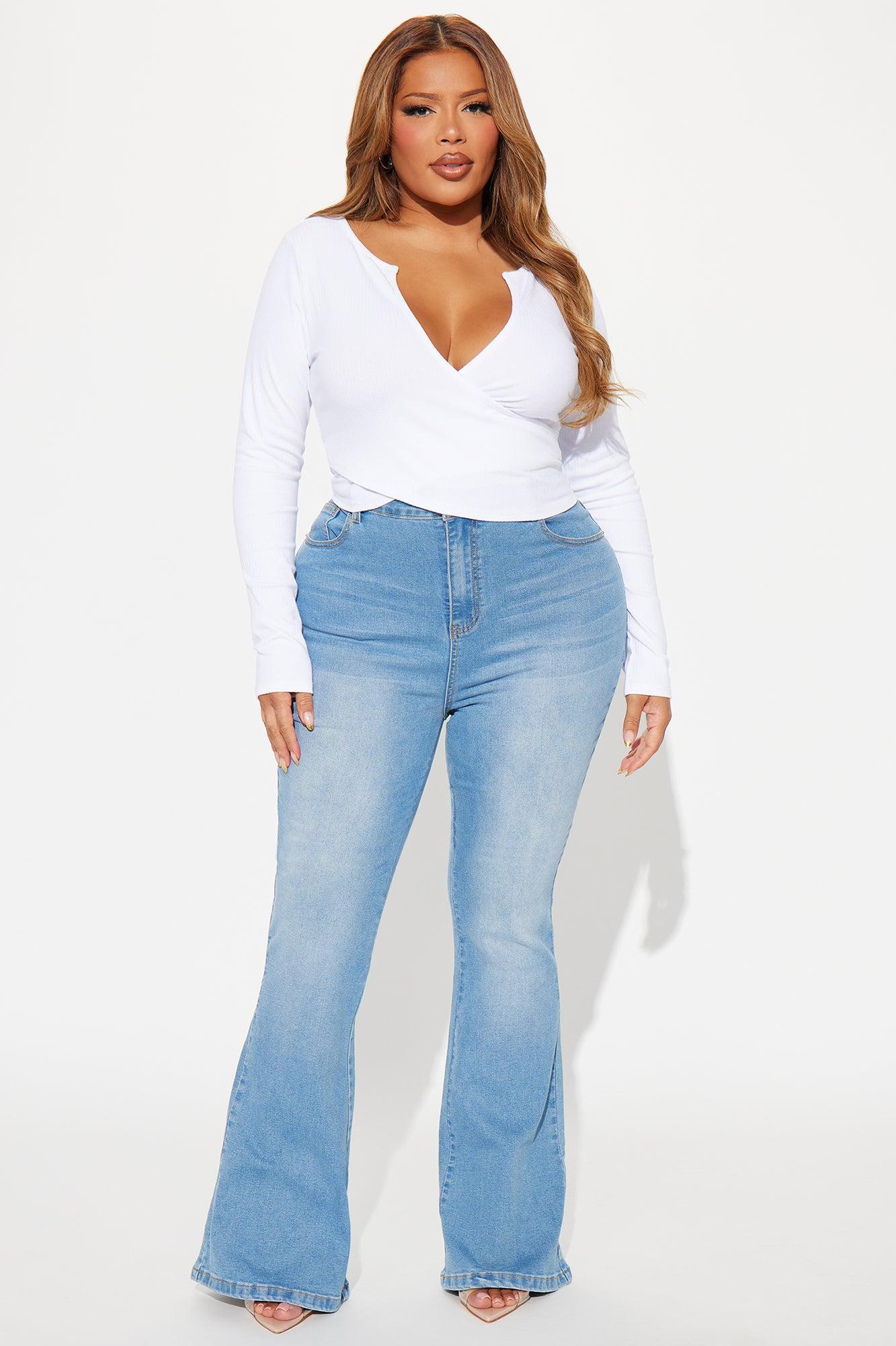 Called Your Bluff Stretch Bootcut Jeans - Medium Wash Product Image