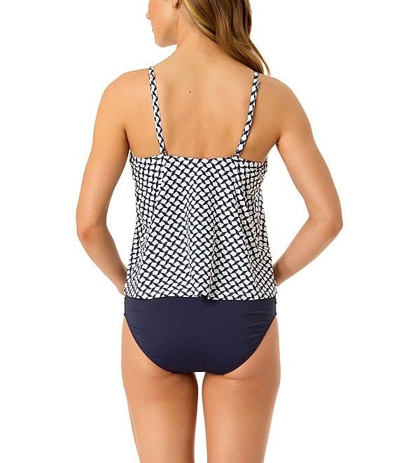 Anne Cole Live In Color Convertible High Waisted Shirred Swim Bottom Product Image