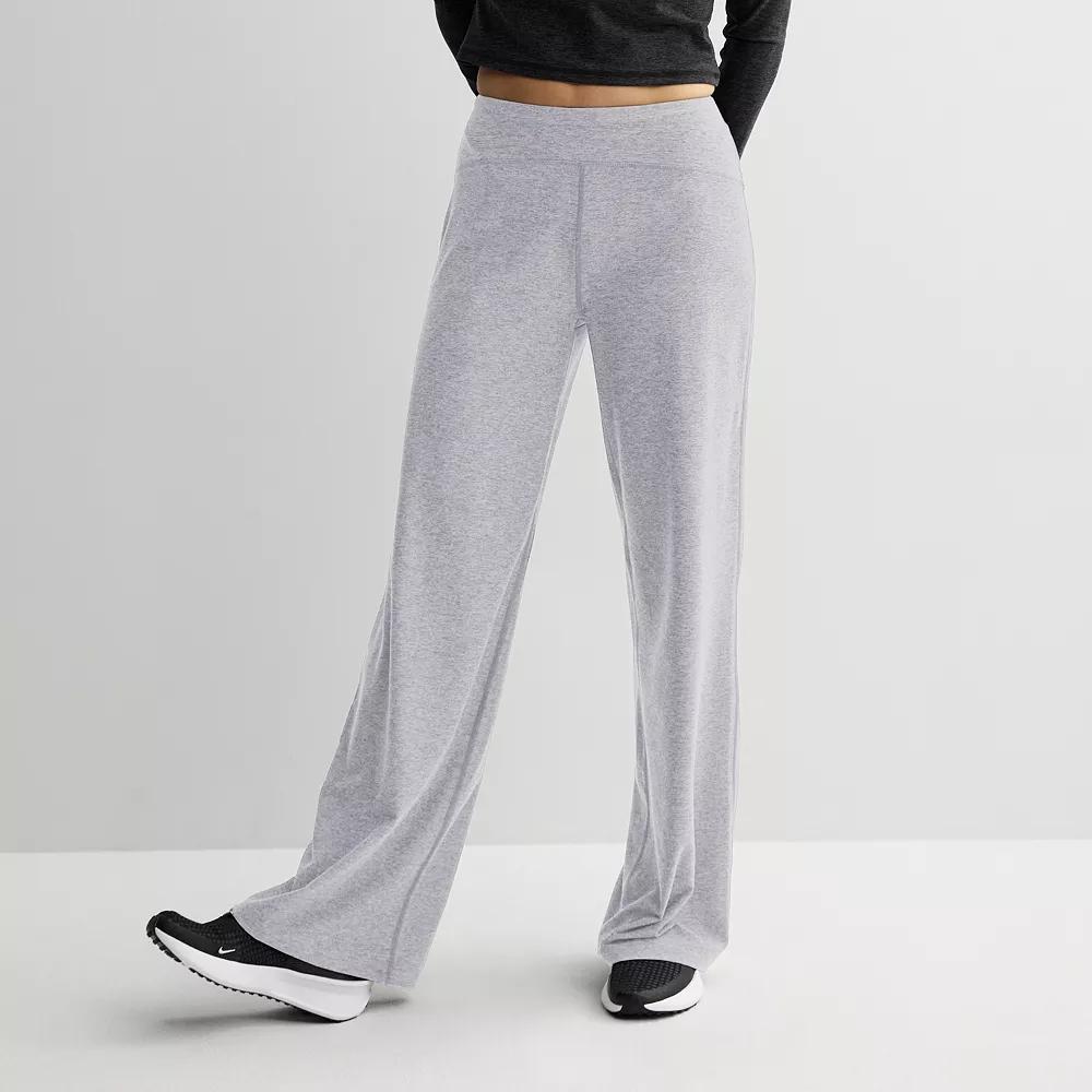 Women's FLX Brushed Performance Wide Leg Pants, Size: Medium Long, Litho Purple Product Image