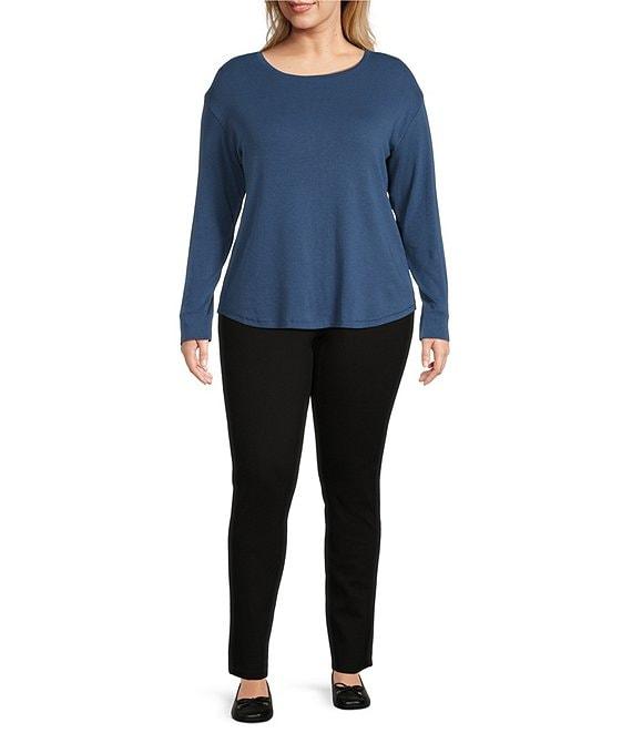 Westbound Plus Size Long Sleeve Crew Neck Pullover Product Image