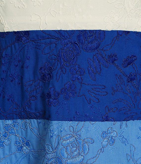 Gianni Bini x Shea Leigh Mills Capri Color Block Eyelet Midi Dress Product Image