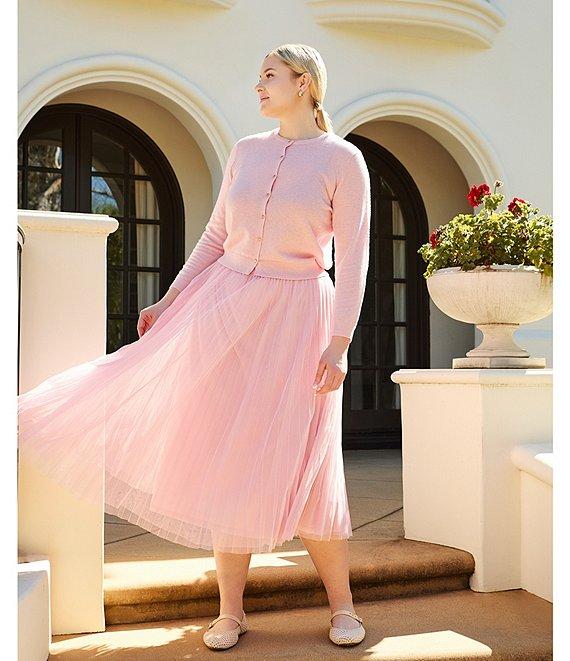 Lucy Paris Plus Sharlene Pleated Tulle Skirt Product Image
