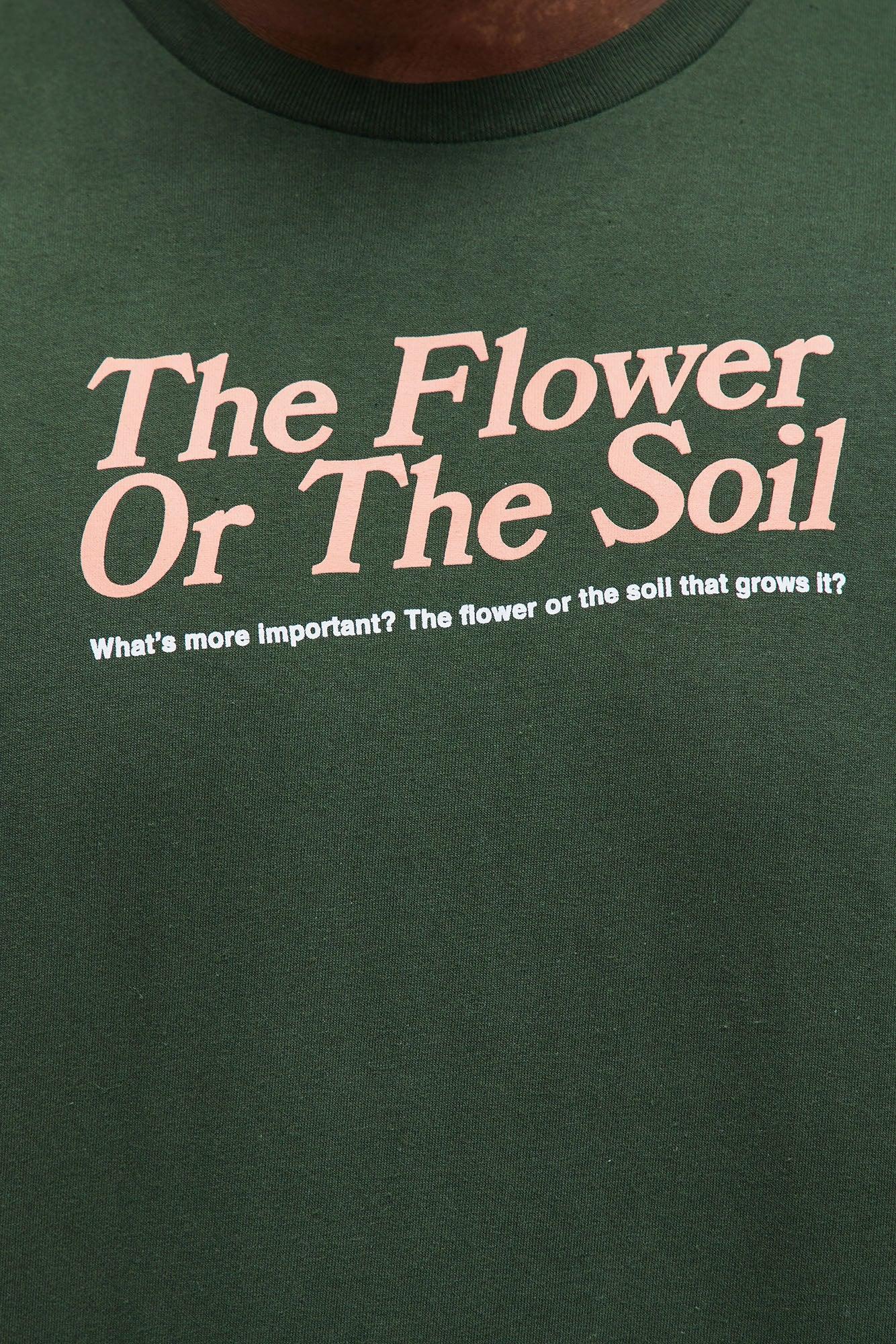 The Flower Or The Soil Short Sleeve Tee - Hunter Green Product Image