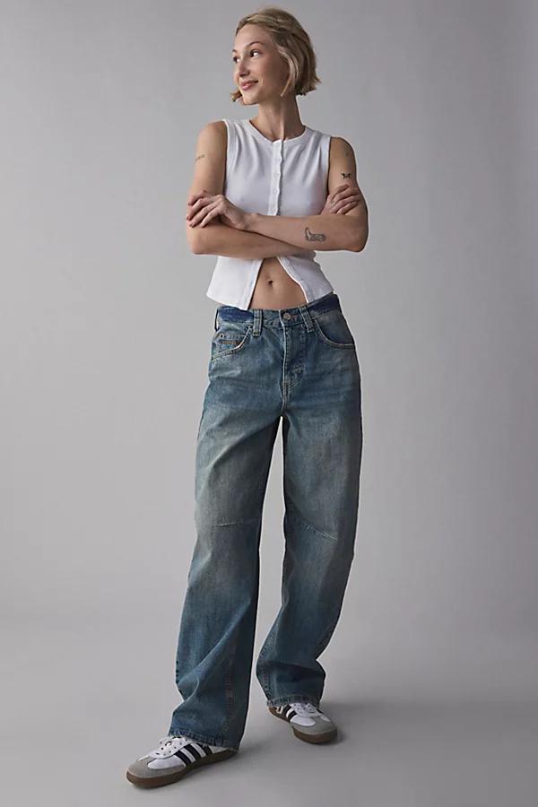 BDG Logan Buckle Baggy Barrel Jean Womens at Urban Outfitters Product Image