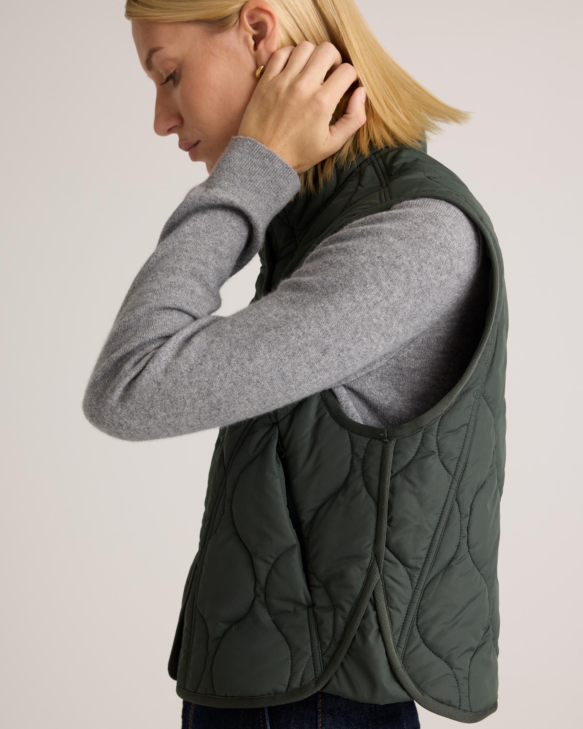 Quince | Women's Featherless Quilted Puffer Vest Size XS, Recycled Polyester Product Image