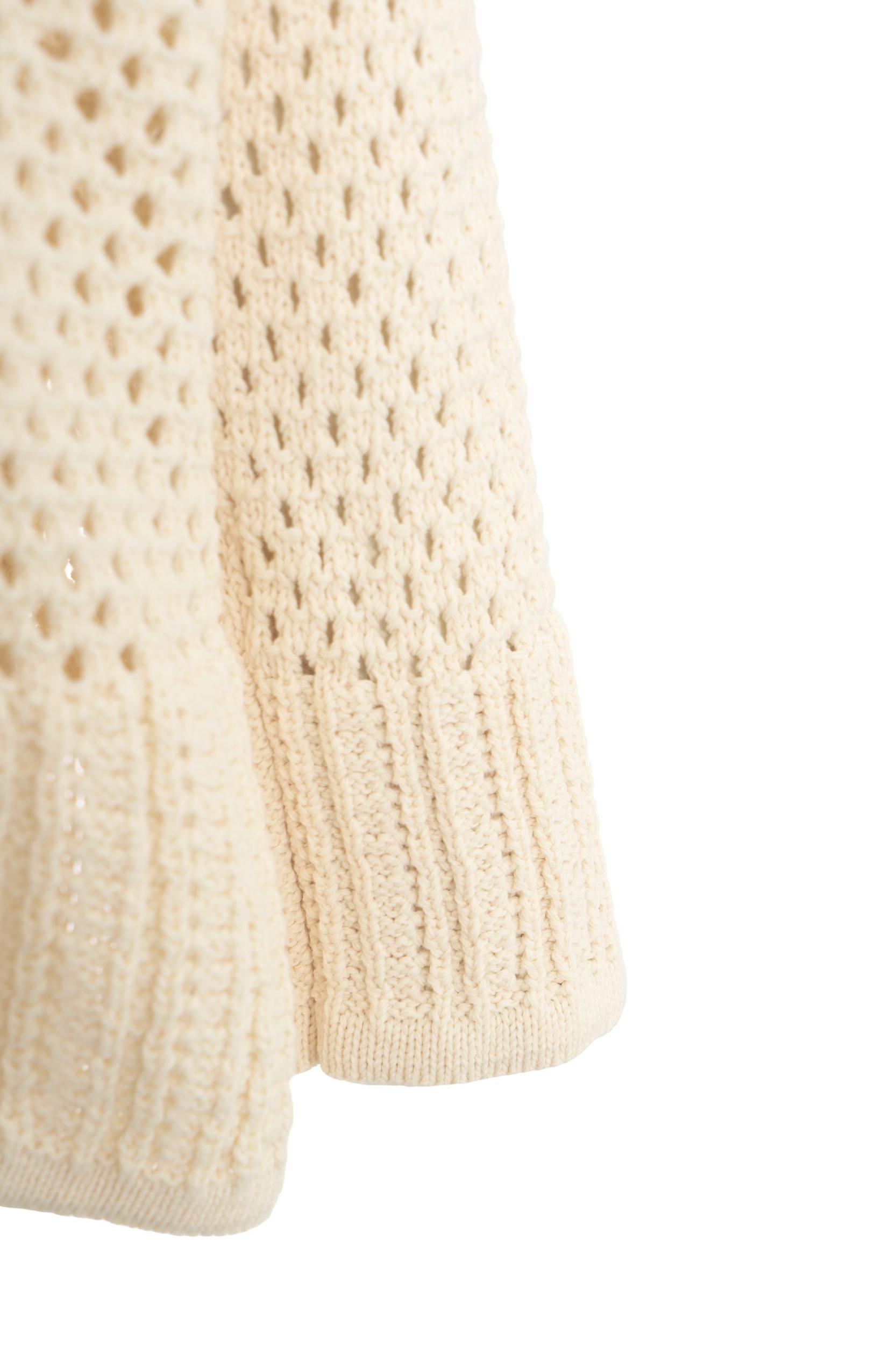 Hooded crochet sweater Product Image