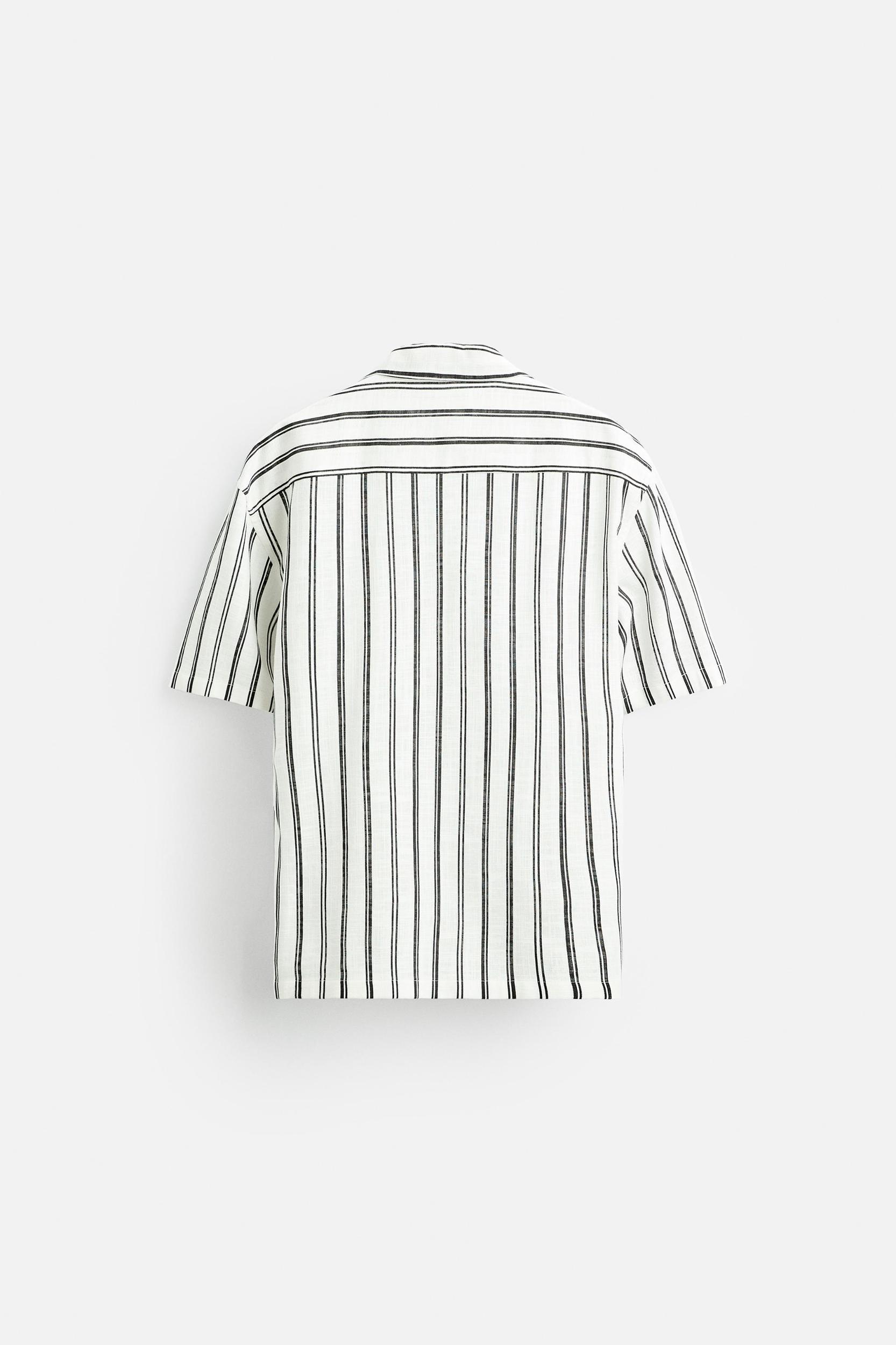 TEXTURED STRIPED SHIRT Product Image