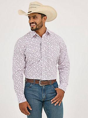 Men's 20X® Competition Advanced Comfort Long Sleeve Two Pocket Western Snap Shirt Fence Product Image