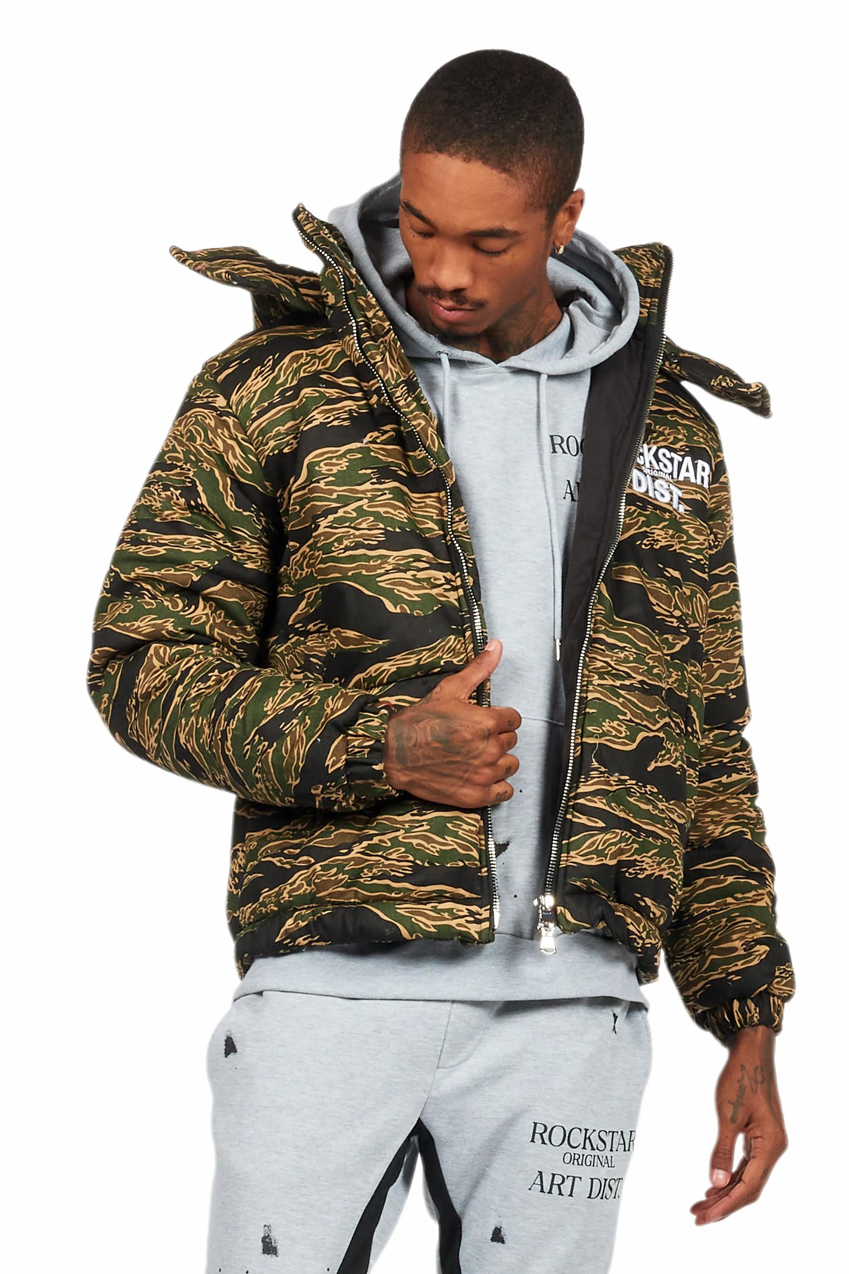Bevis Camo Puffer Jacket Male Product Image