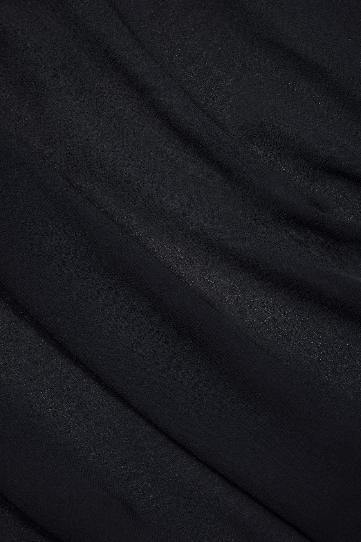 Cowl-Neck Mini Dress in Black Product Image