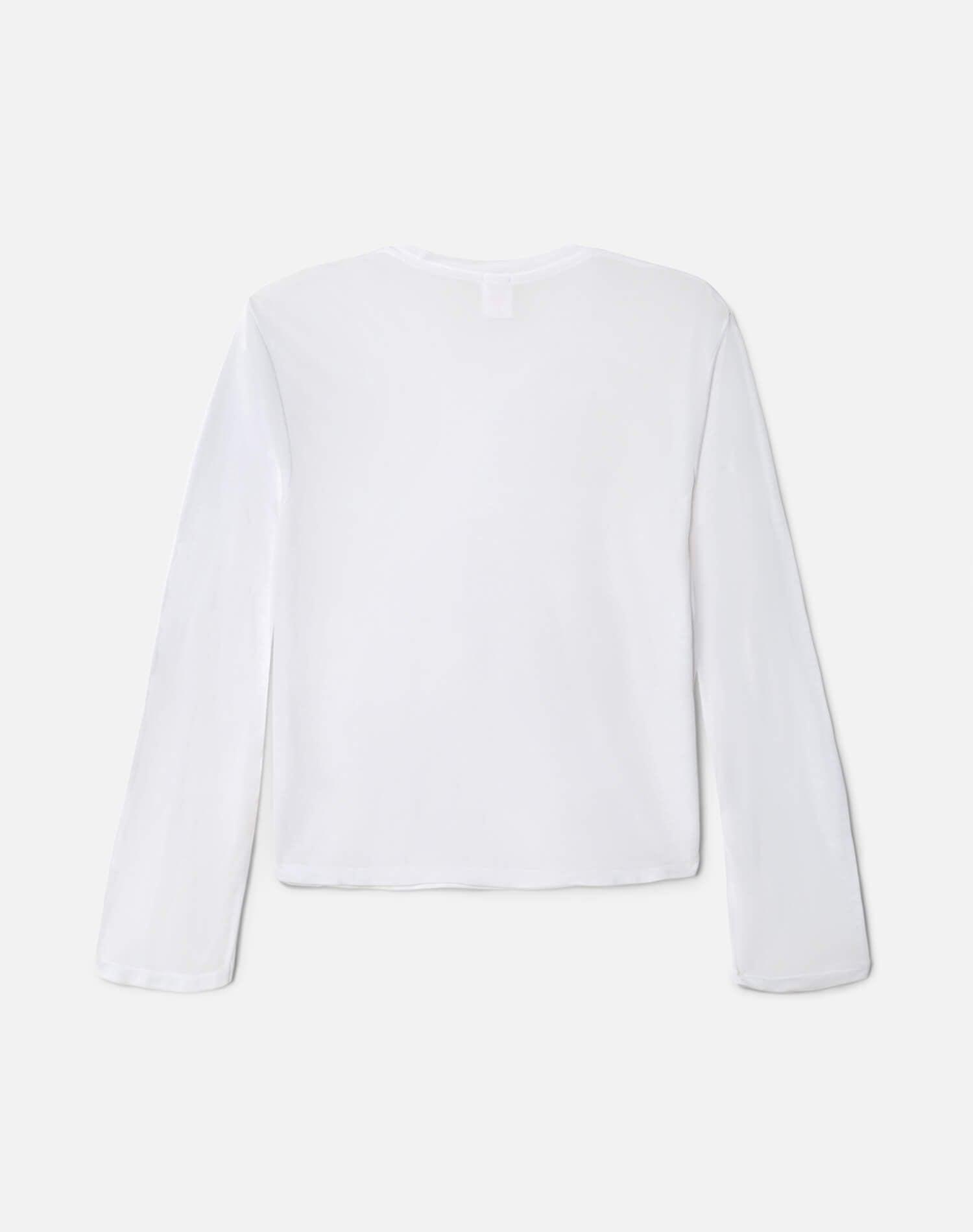 Hanes Burnout Long Sleeve Boxy Tee - Optic White Product Image