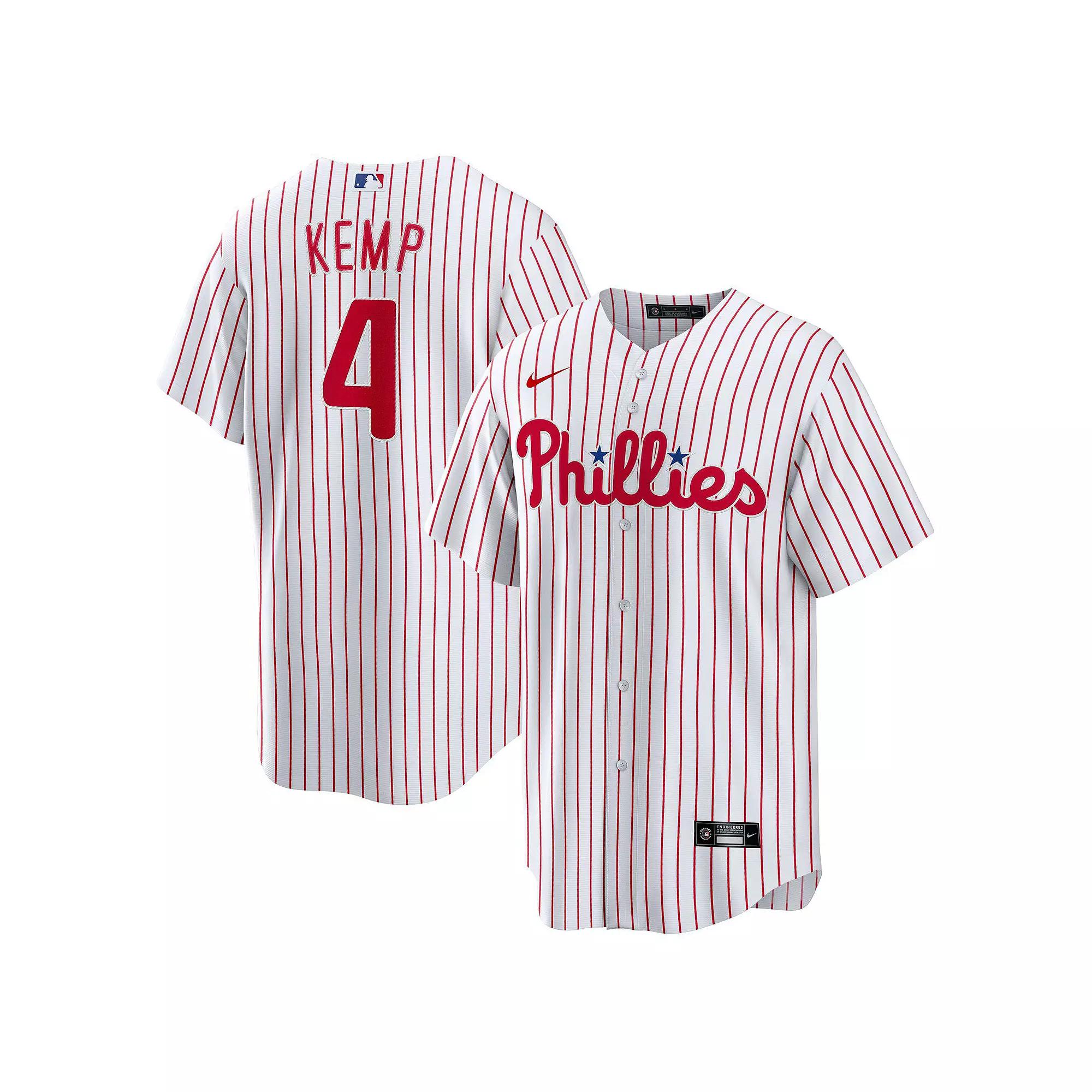 Men's Nike Alec Bohm White Philadelphia Phillies Replica Player Jersey, Size: Large Product Image