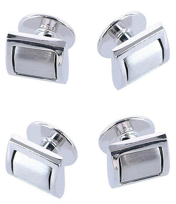 Trafalgar Plaza Square Formal Cuffs & Studs 6-Piece Set Product Image