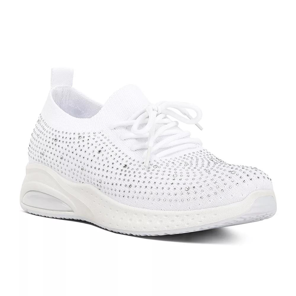 London Rag Elizha Women's Stud Sneakers, Size: 5, White Product Image