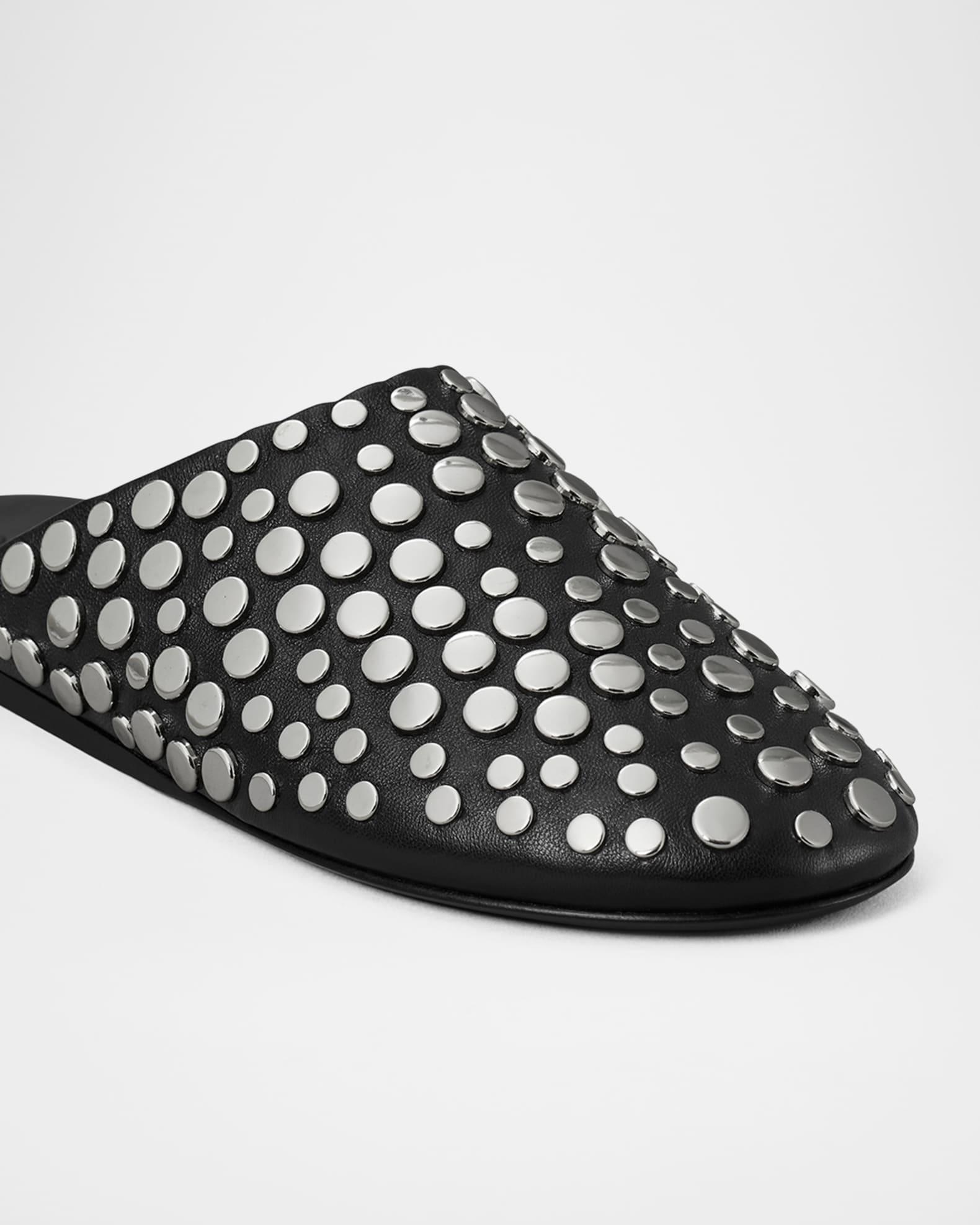 Studded Leather Mules Product Image