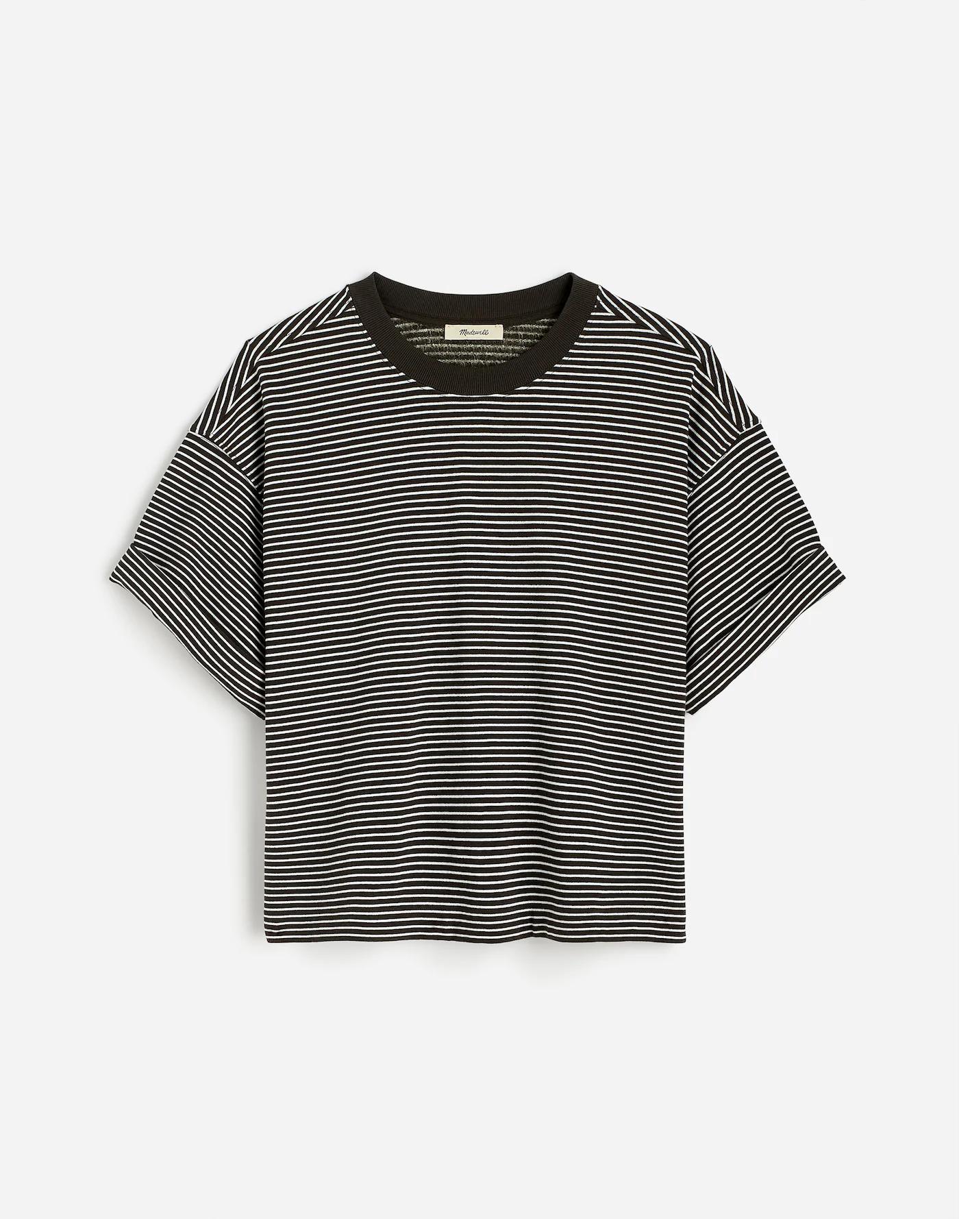Sweatshirt Tee in Stripe Product Image