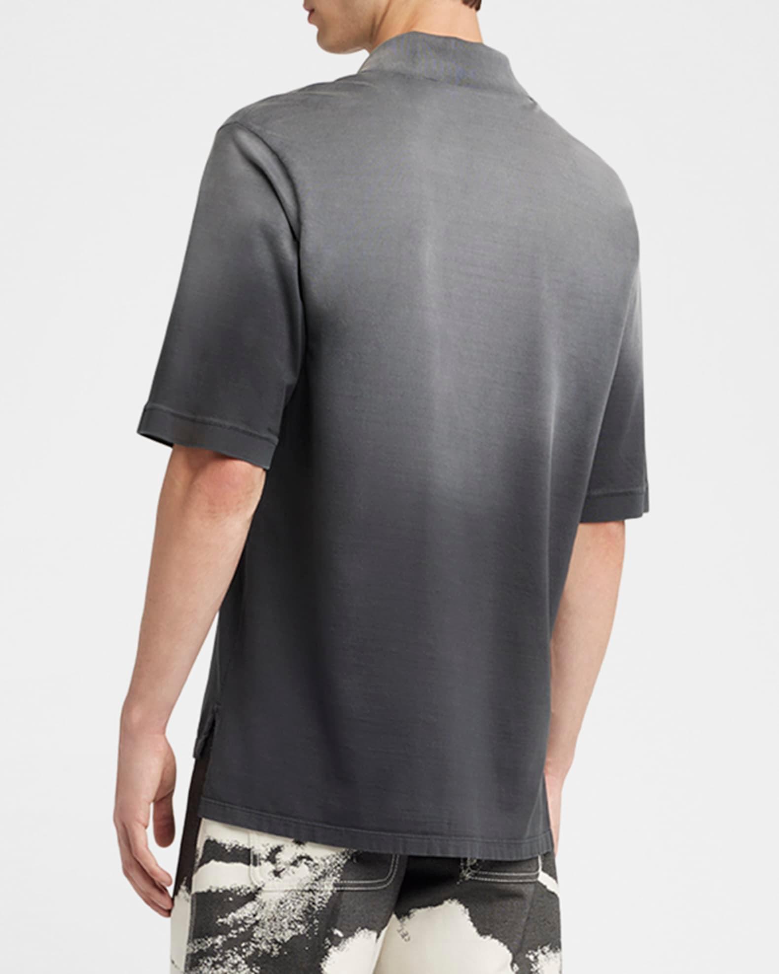 Men's Oversized Faded Polo Shirt Product Image