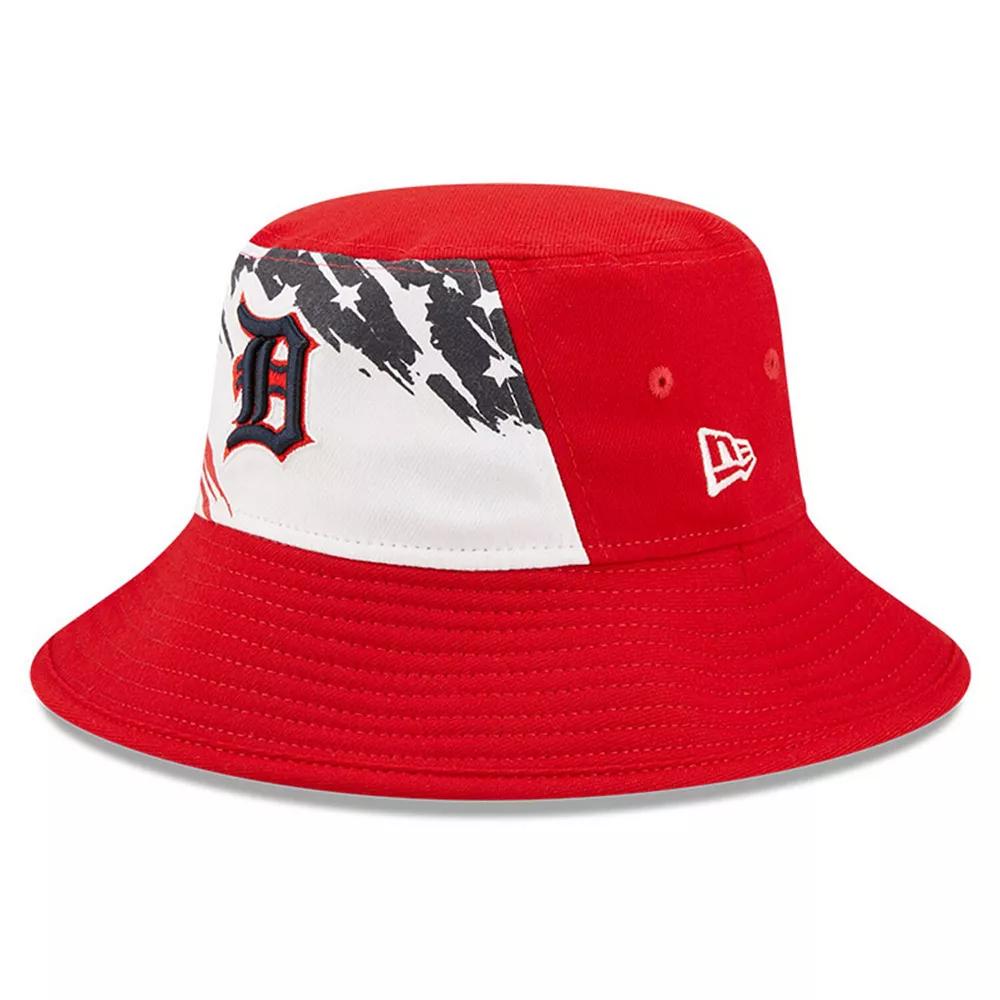 Men's New Era Red Detroit Tigers 2022 4th of July Bucket Hat Product Image