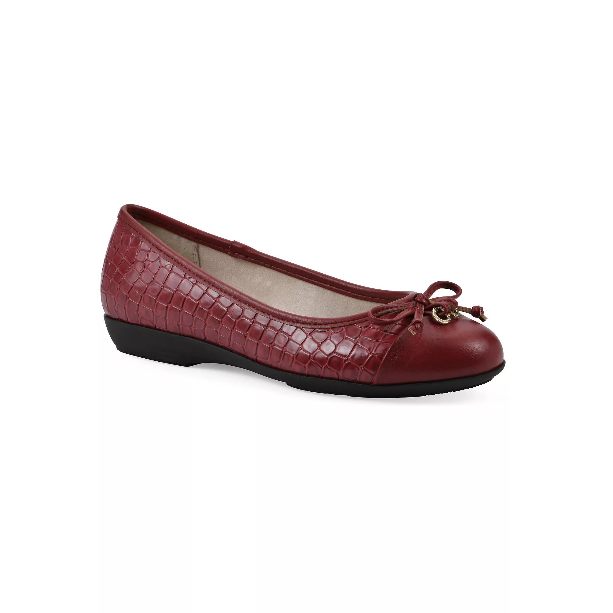 Cliffs by White Mountain Careen Women's Ballet Flats, Size: 10 Wide, Red Smo Product Image