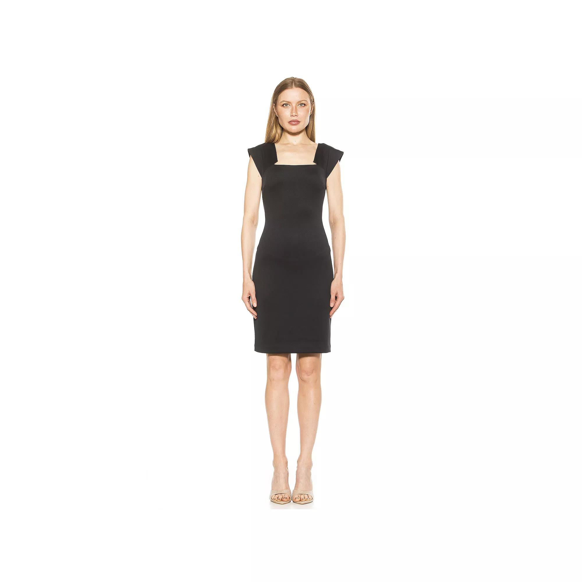 Women's ALEXIA ADMOR Lucinda Modern Scoopneck Sheath Dress,  Product Image