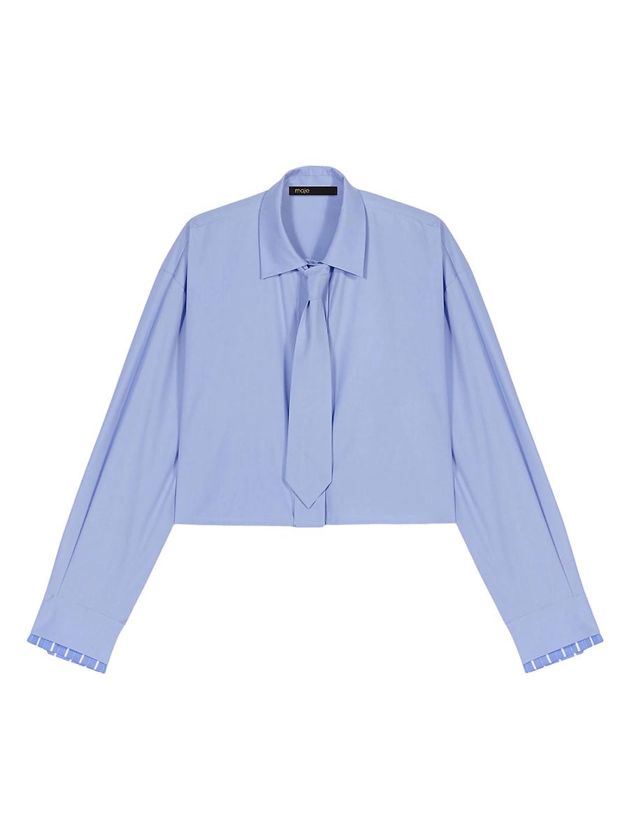 Womens Shirt with Removable Tie Product Image