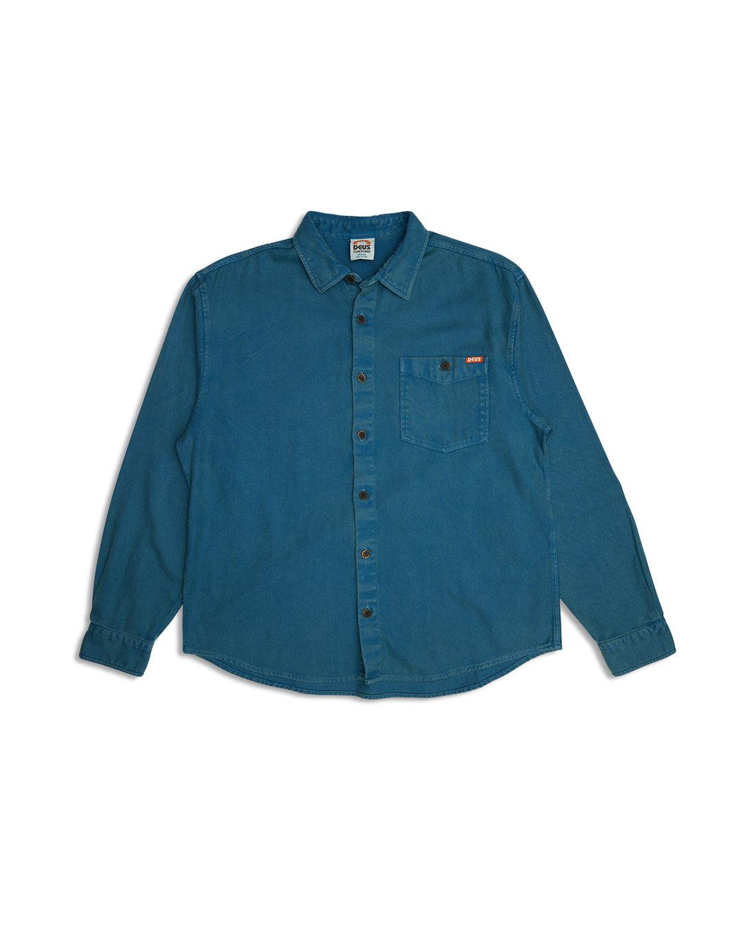 Keon Flannel Shirt - Moroccan Blue Product Image